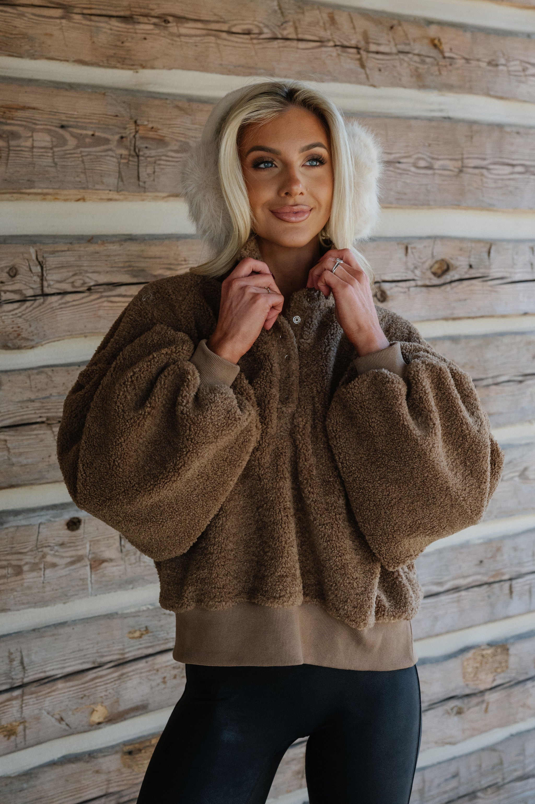 Teddy Bear Pullover-Brown