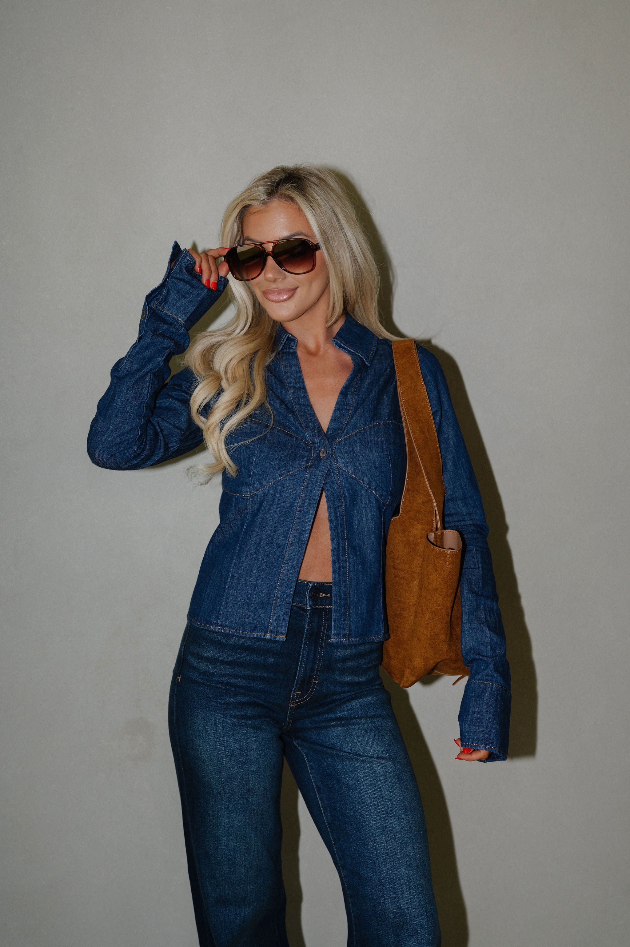 Ellen Denim Top