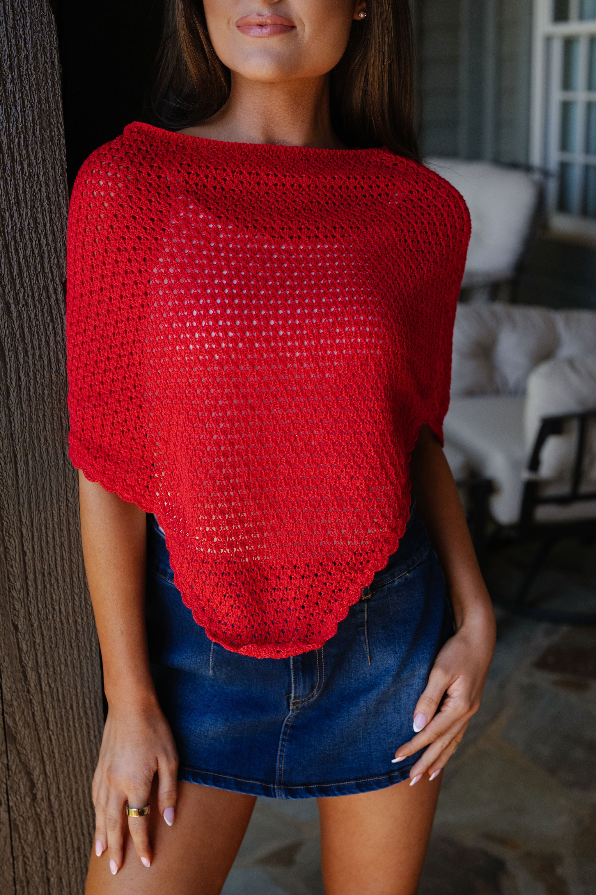 Annie Poncho-Red