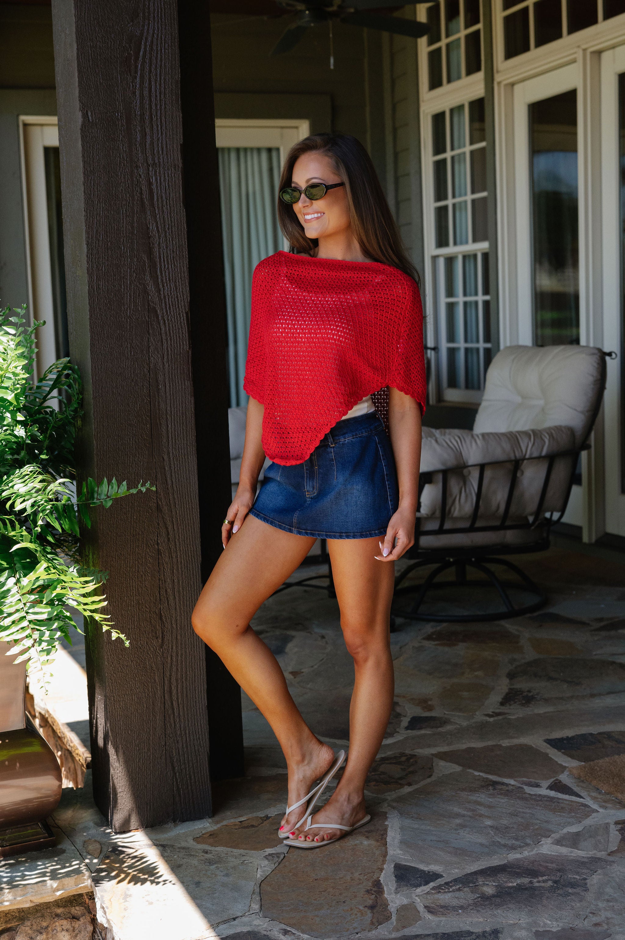Annie Poncho-Red