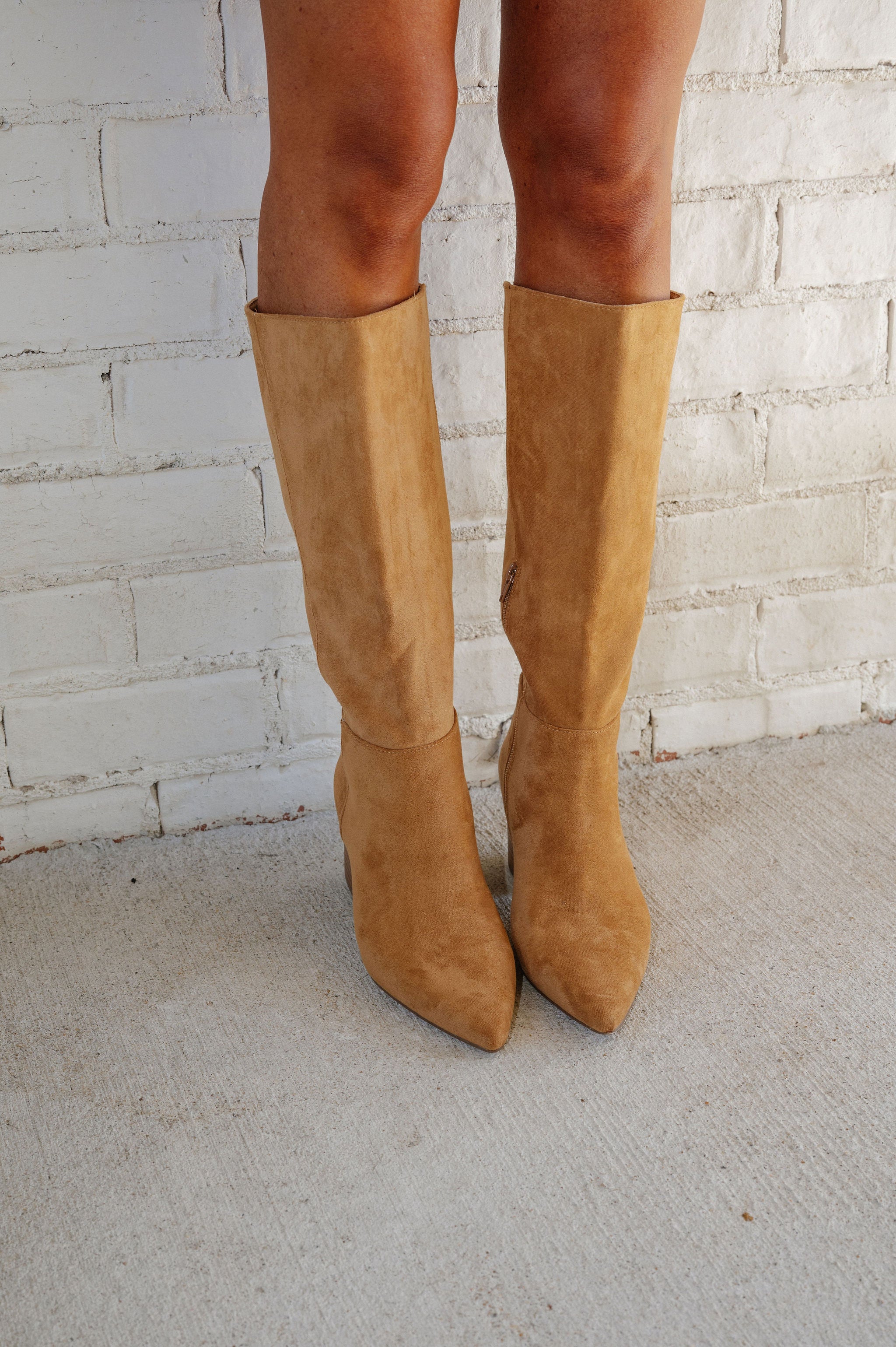 Fern Suede Boots-Tan