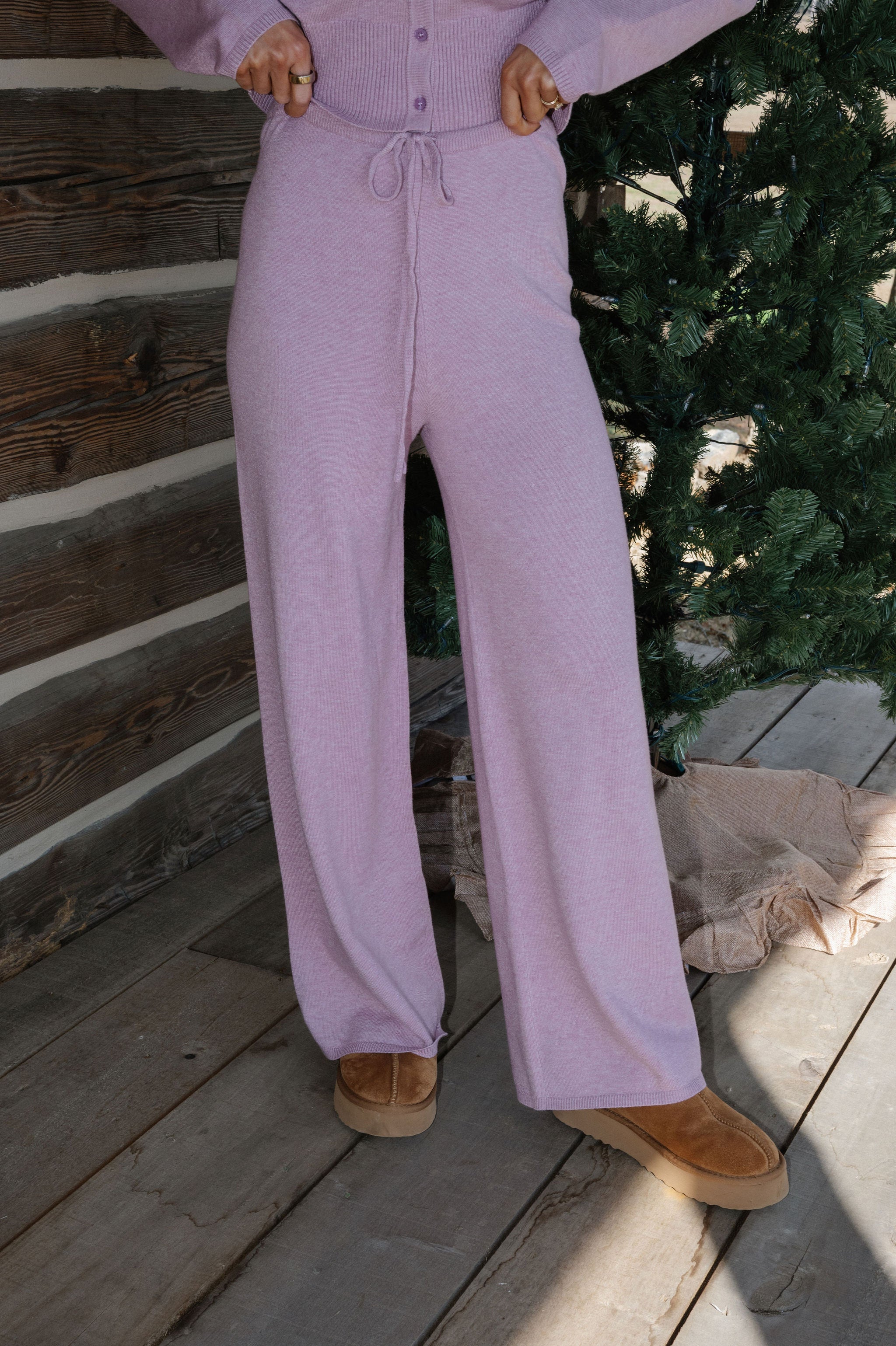 Kenny Pants Set-Light Mauve