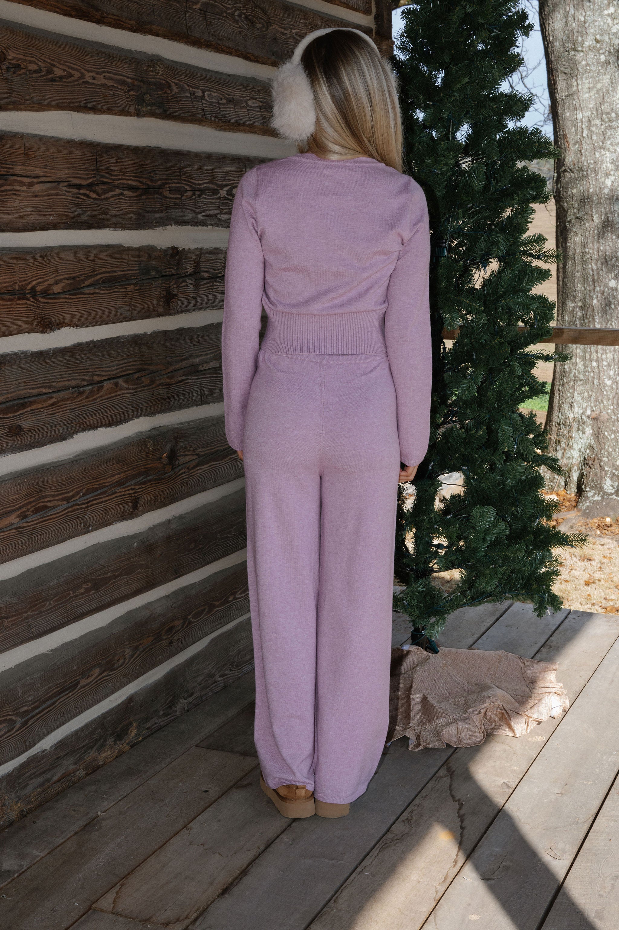 Kenny Pants Set-Light Mauve