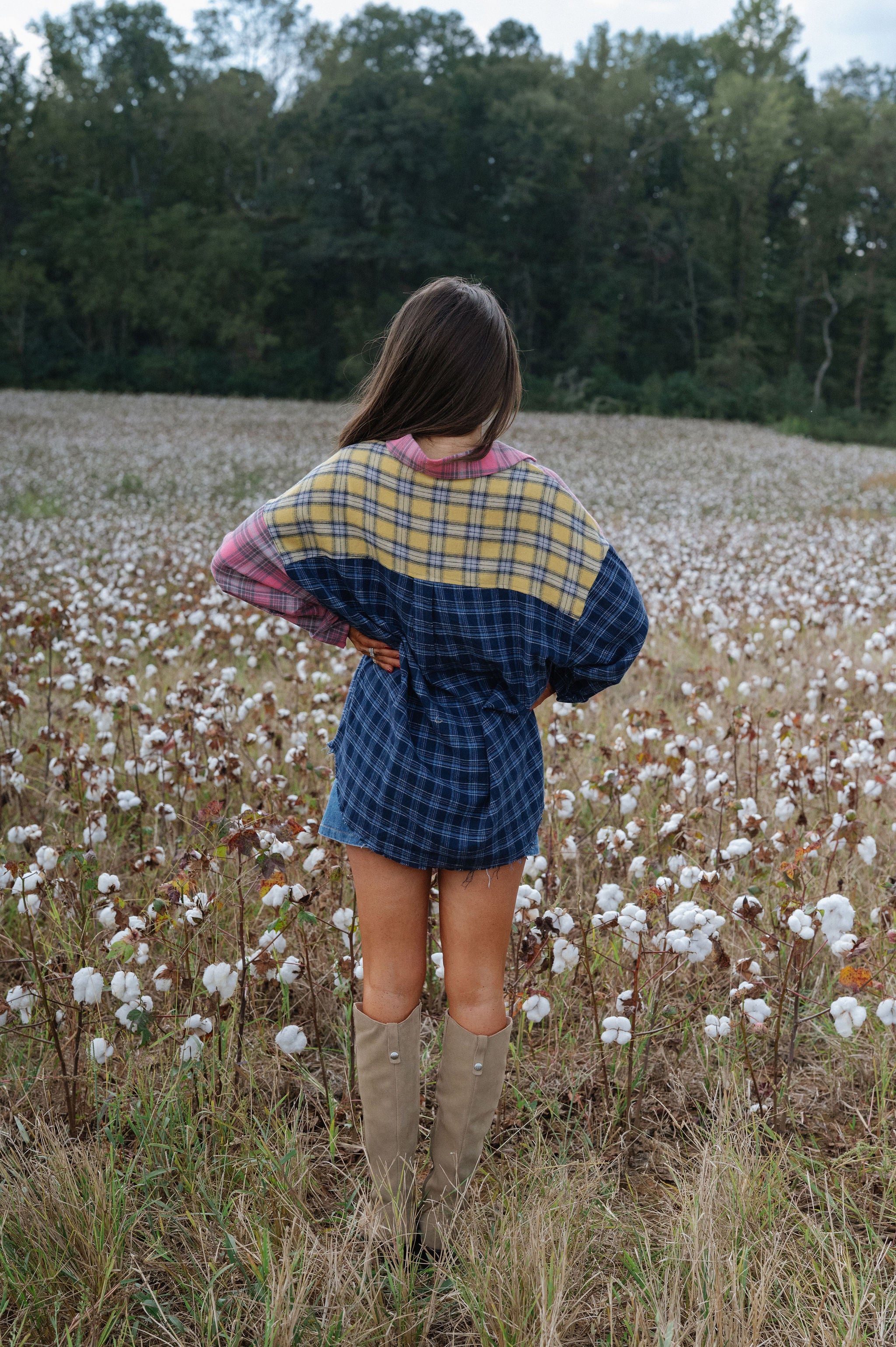 Plaid Flannel Shirt-Multi