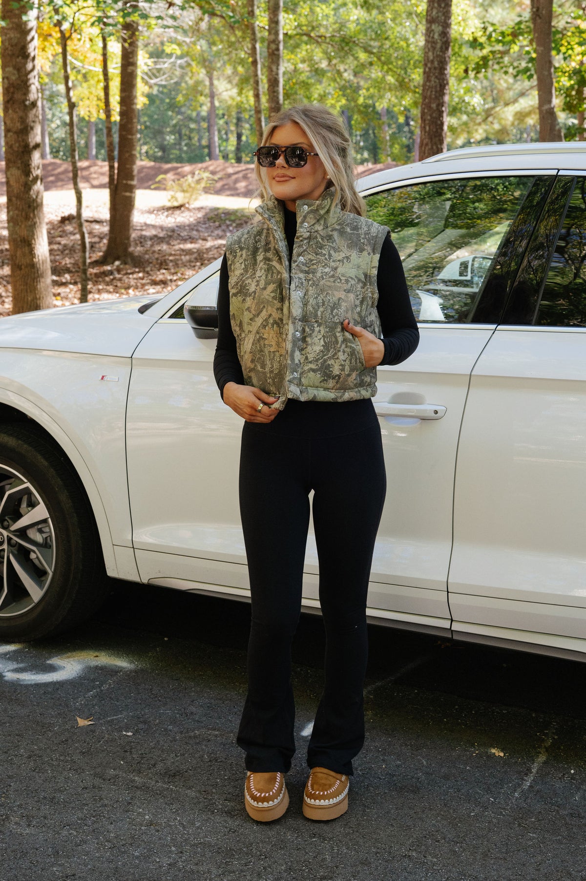 Brooke Camo Puffer Vest