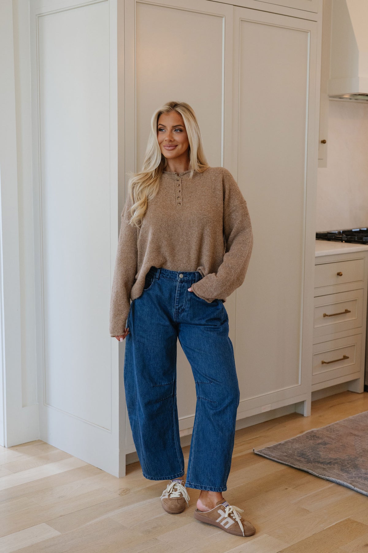 Jackson Henley Sweater-Mocha