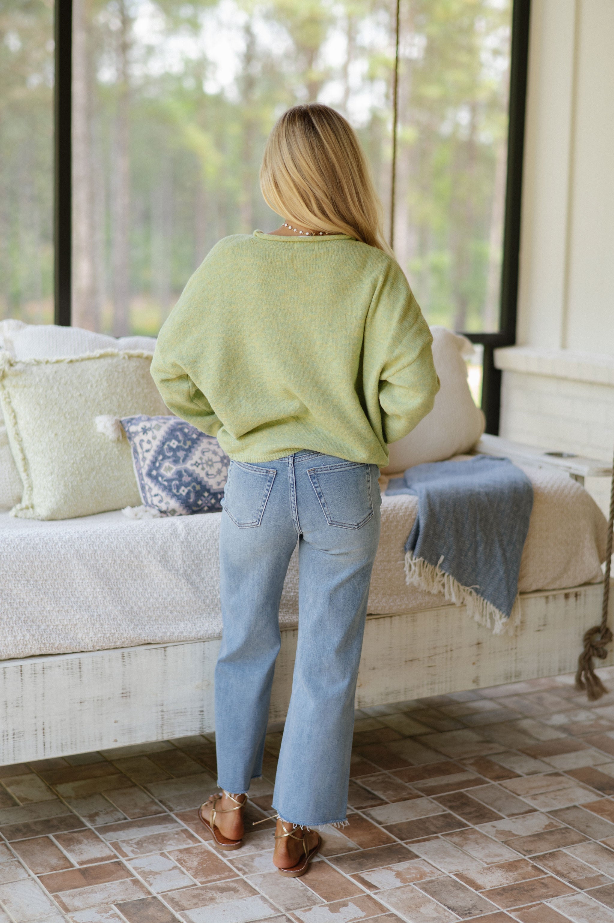Cali Slim Wide Leg Jeans-Medium Denim