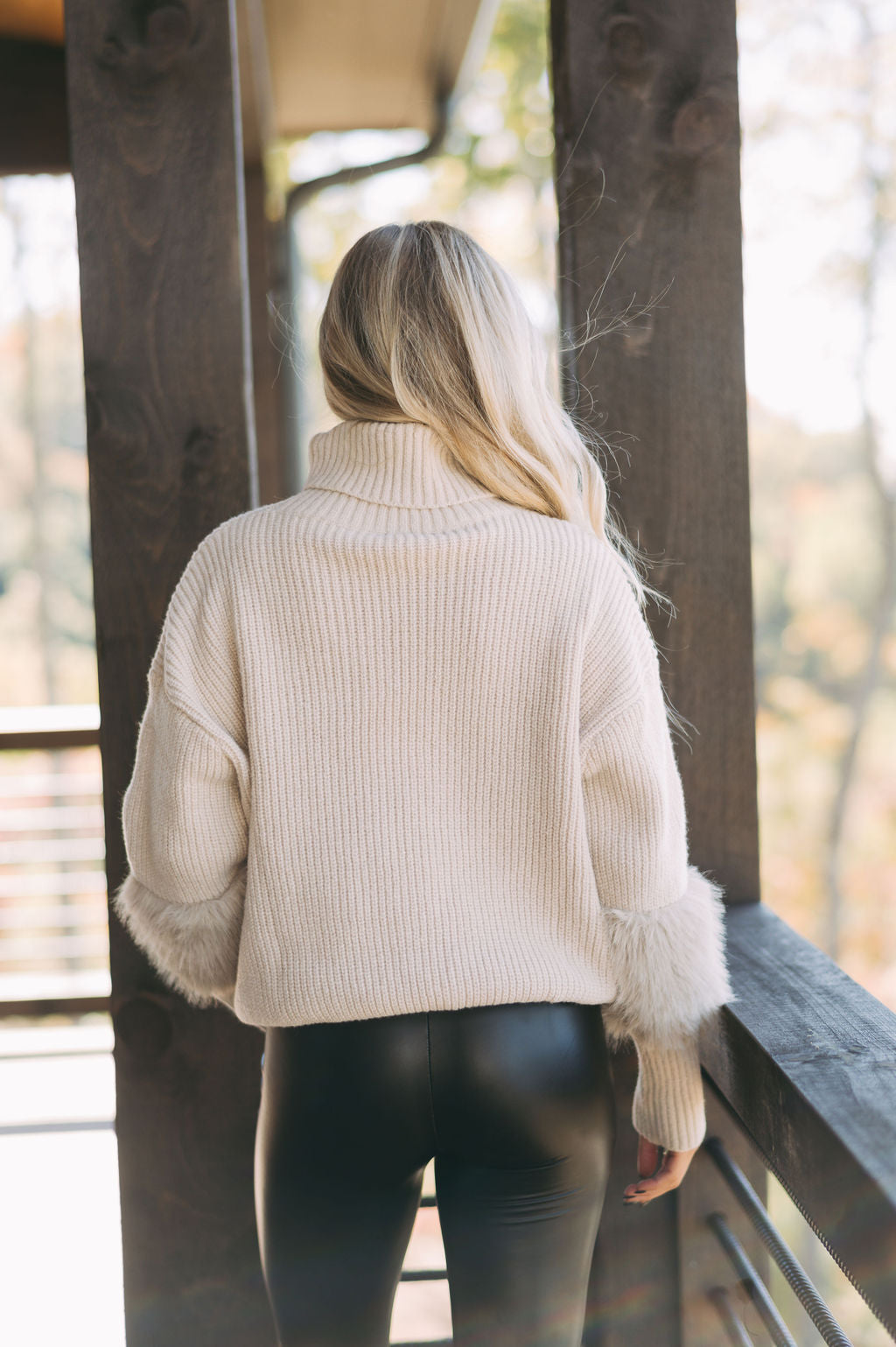 Savy Turtleneck Sweater- Sand