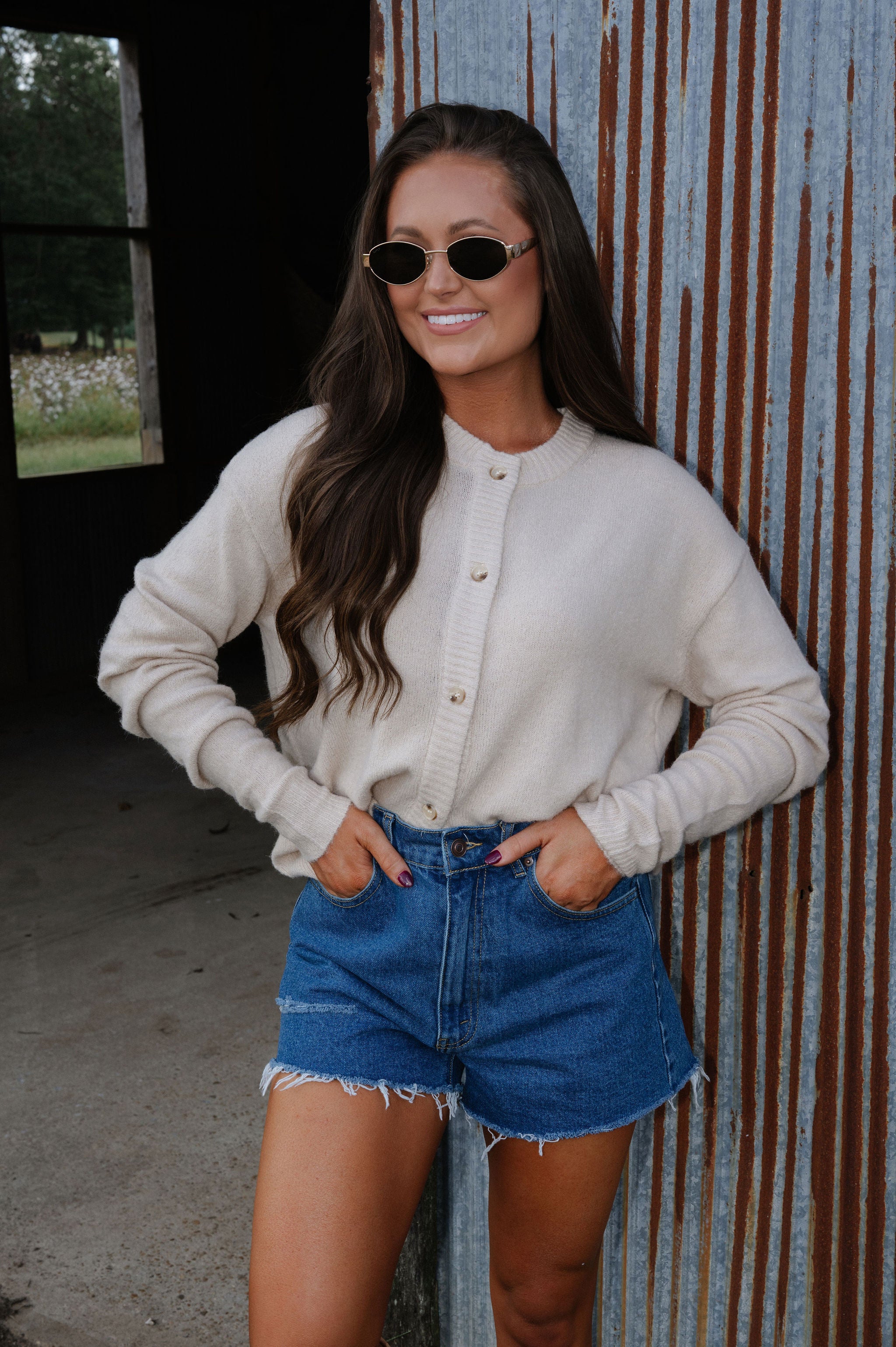 Denver Cardigan-Oatmeal