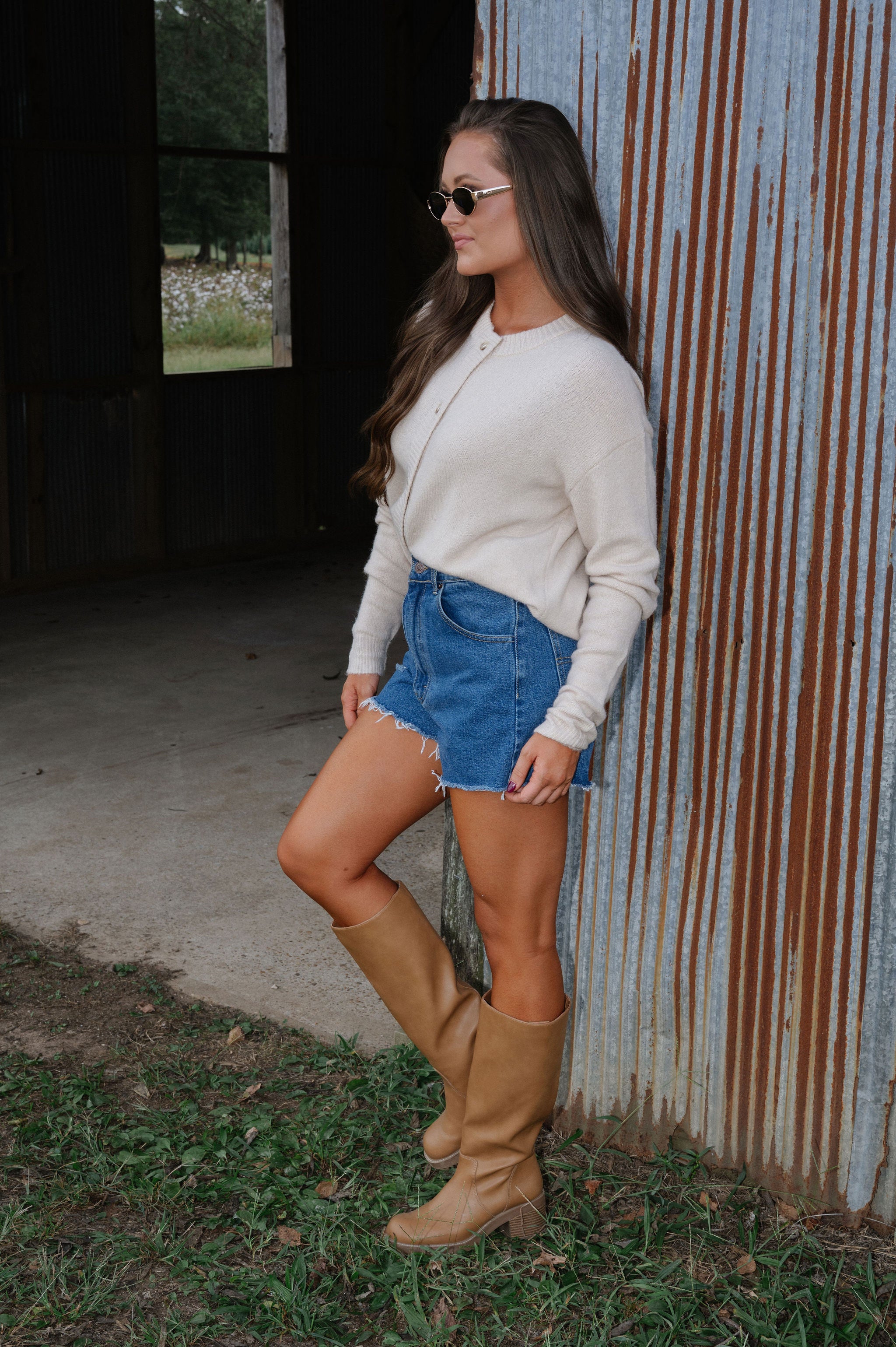 Denver Cardigan-Oatmeal