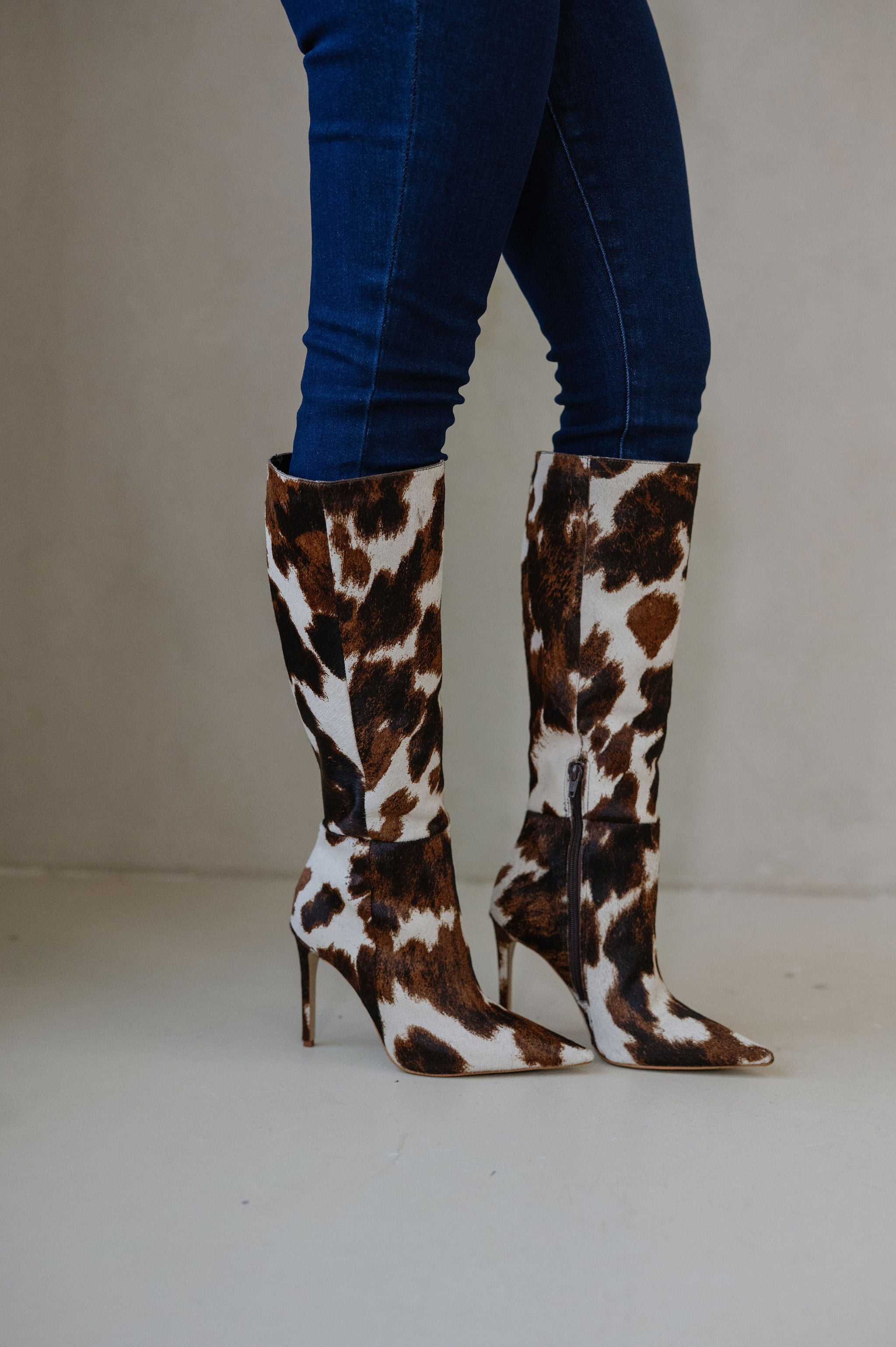 Nitro Stiletto Boots-Cow