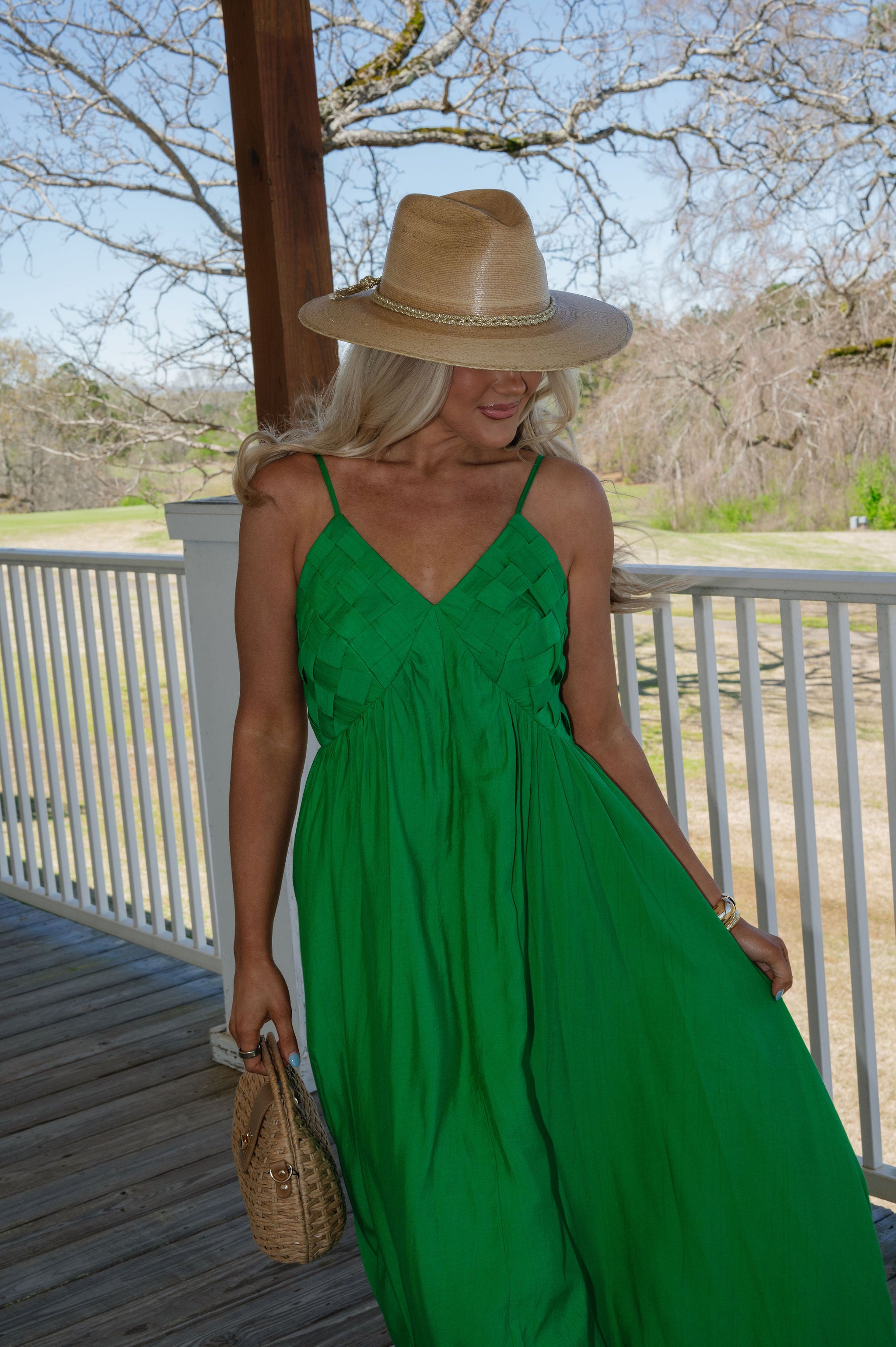 Jennings Maxi Dress-Kelly Green