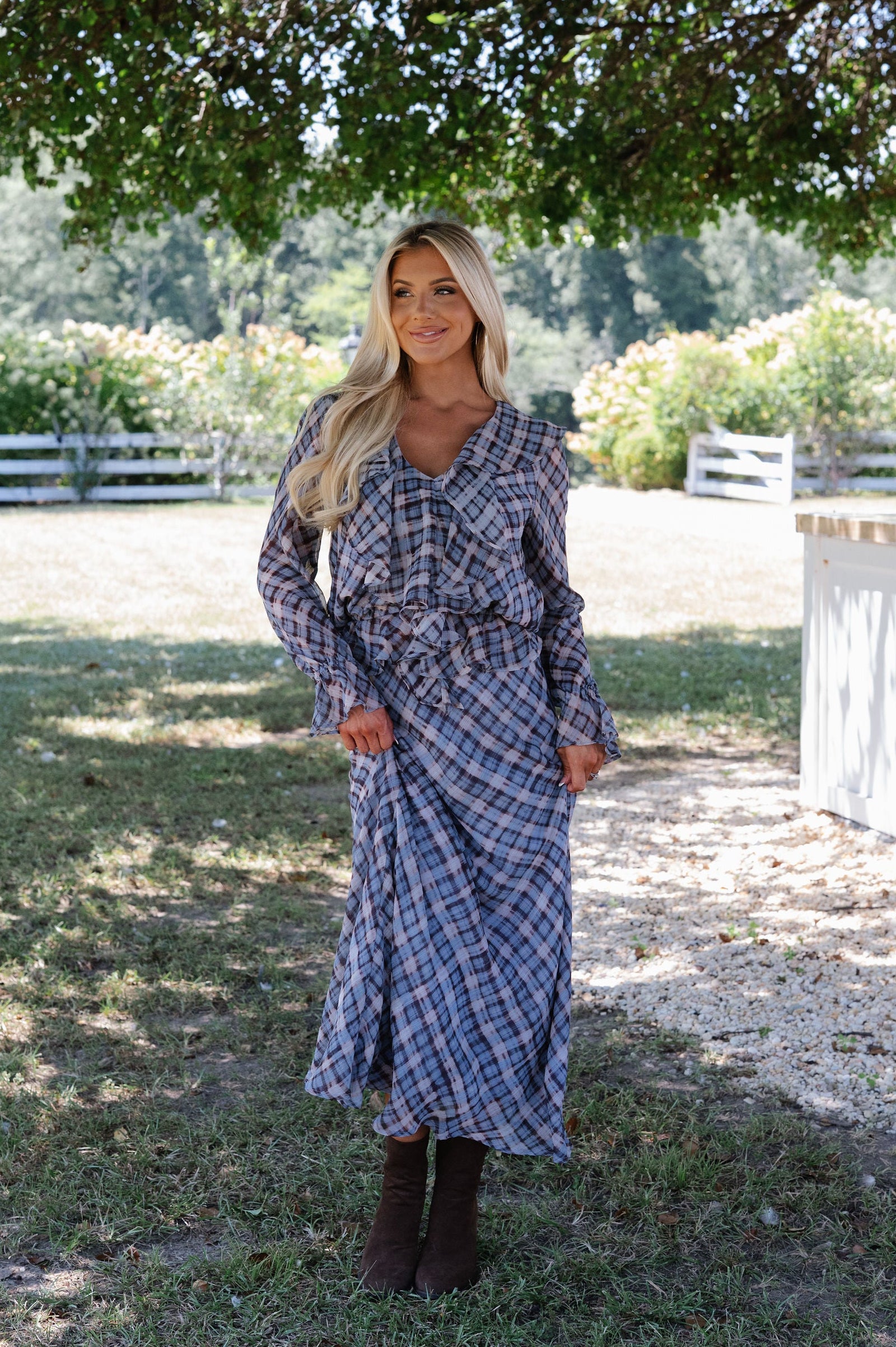 Fenella Maxi Skirt-Blue Multi
