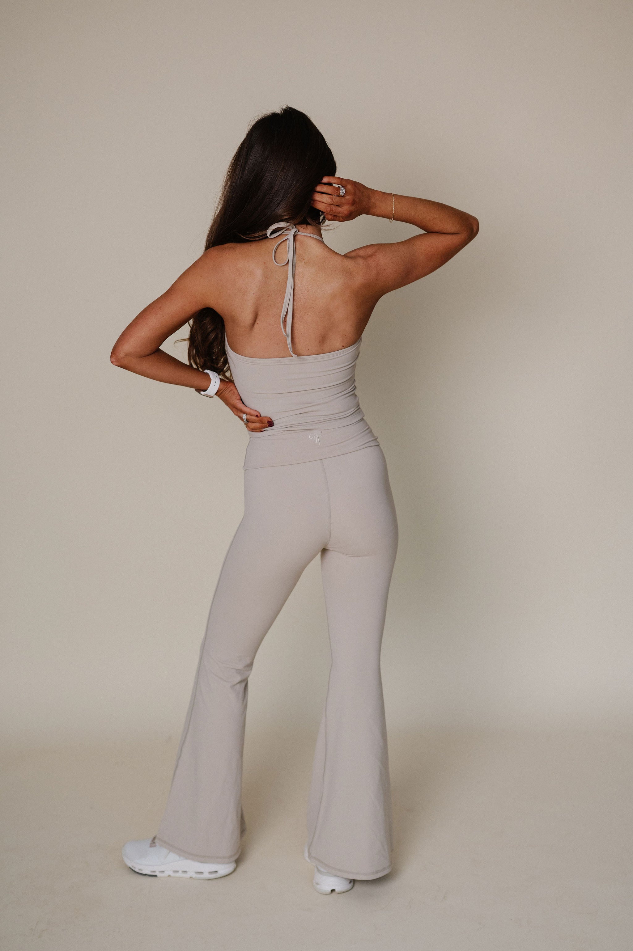 TT Active Halter Tank-Tan