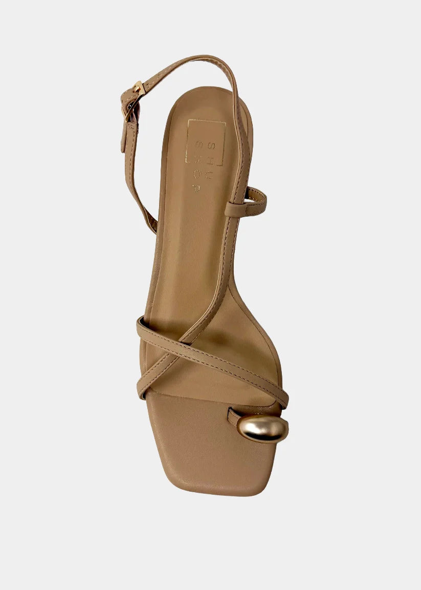 Harper Kitten Heel-Nude