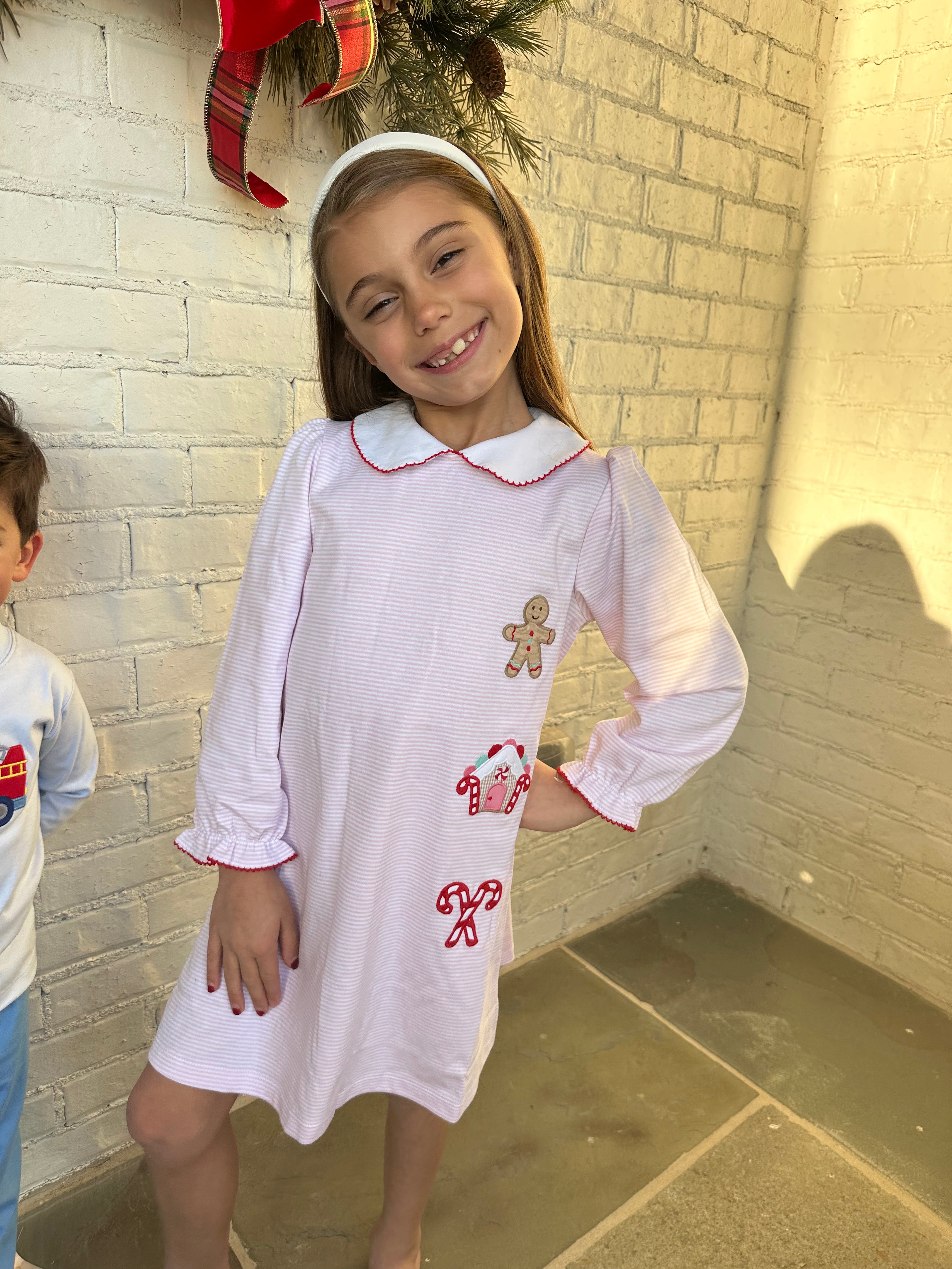 Gingerbread A-Line Dress-Pink