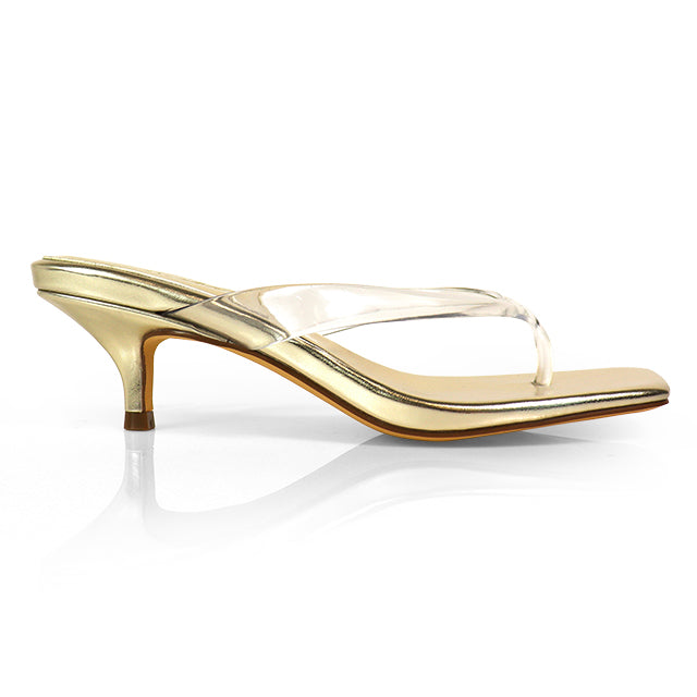 Teala Heels-Gold
