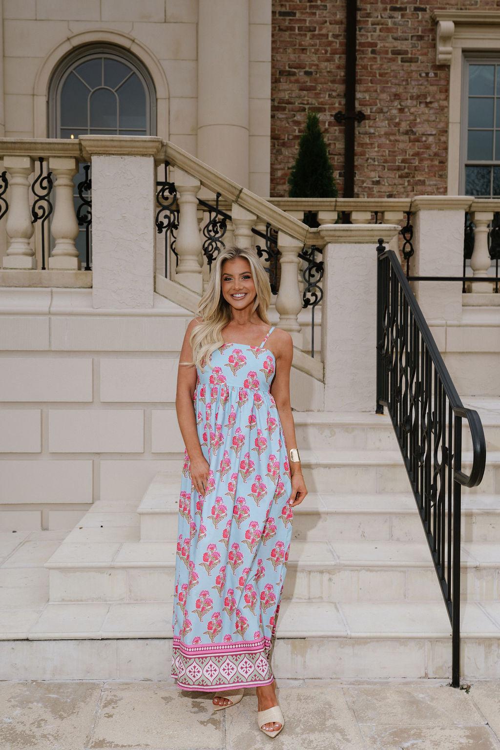 Harmonie Floral Maxi Dress-Multi