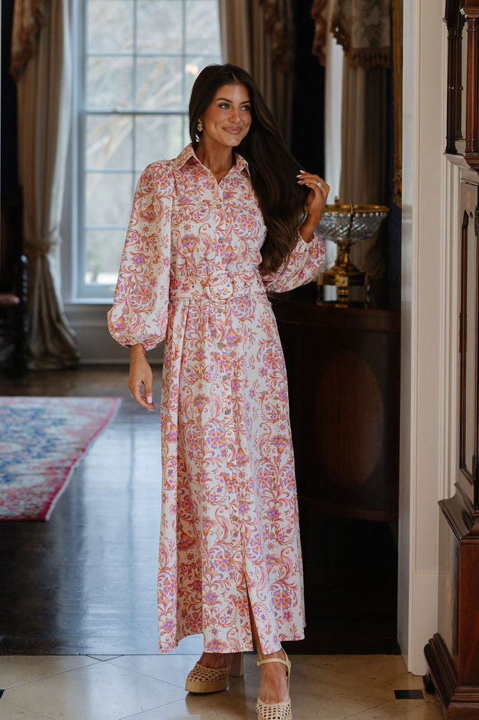 Bethany Dress-Cream Apricot