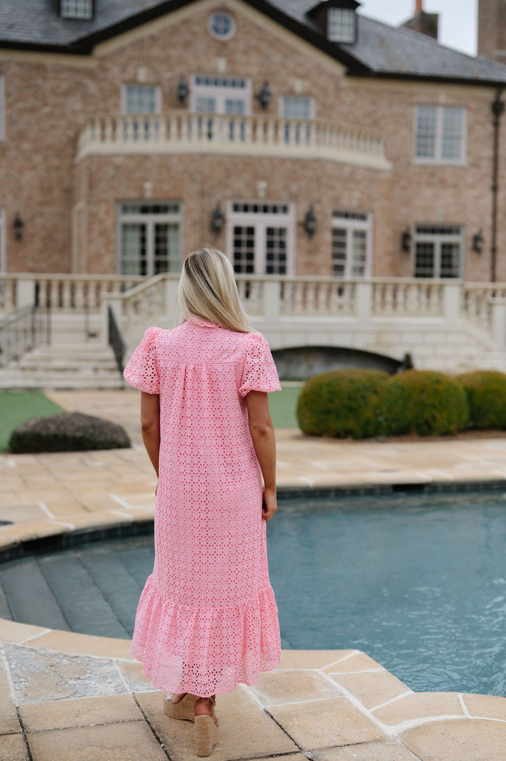 Maddox Midi Dress-Pink