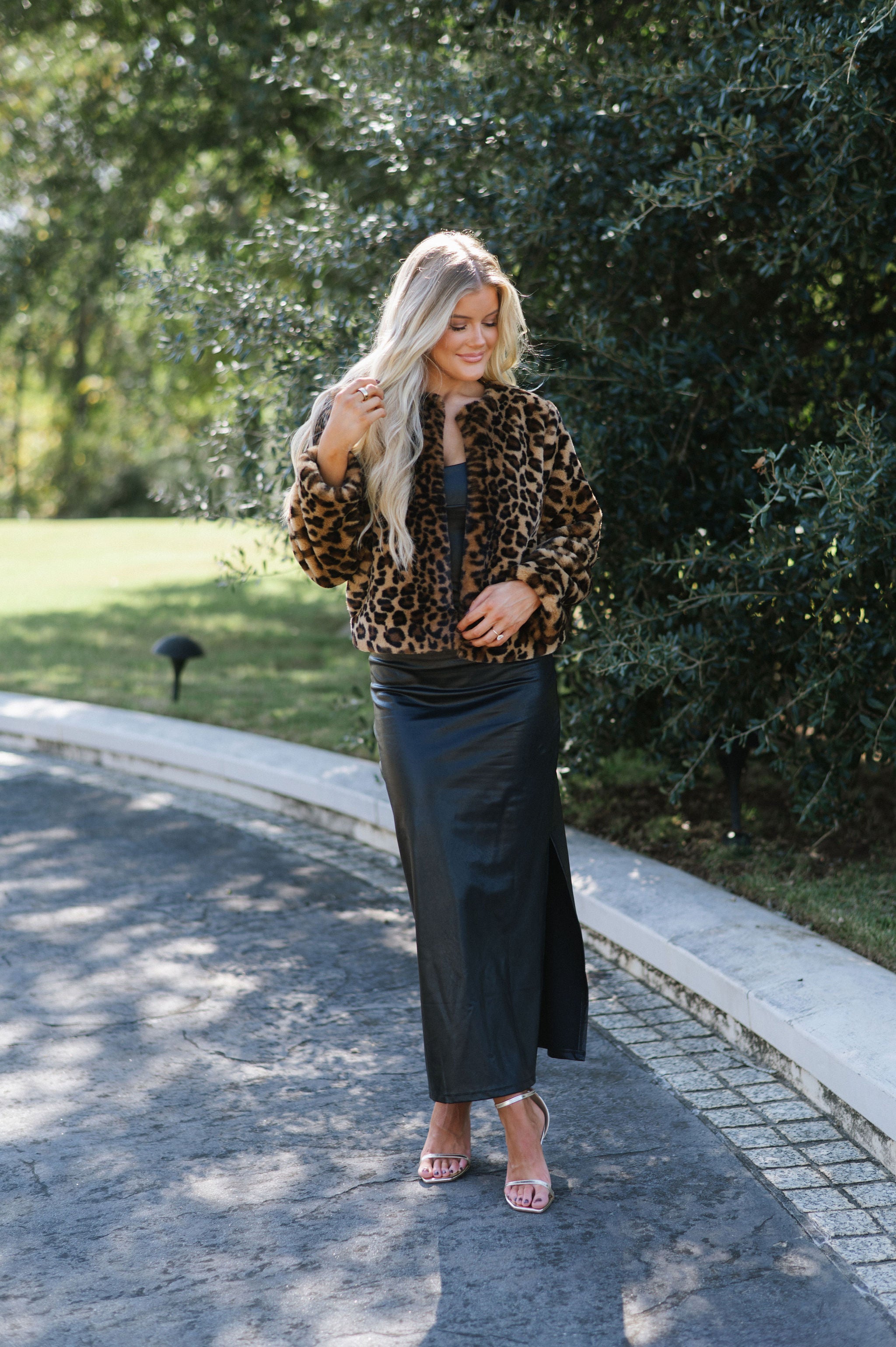 Leopard Faux Fur Jacket