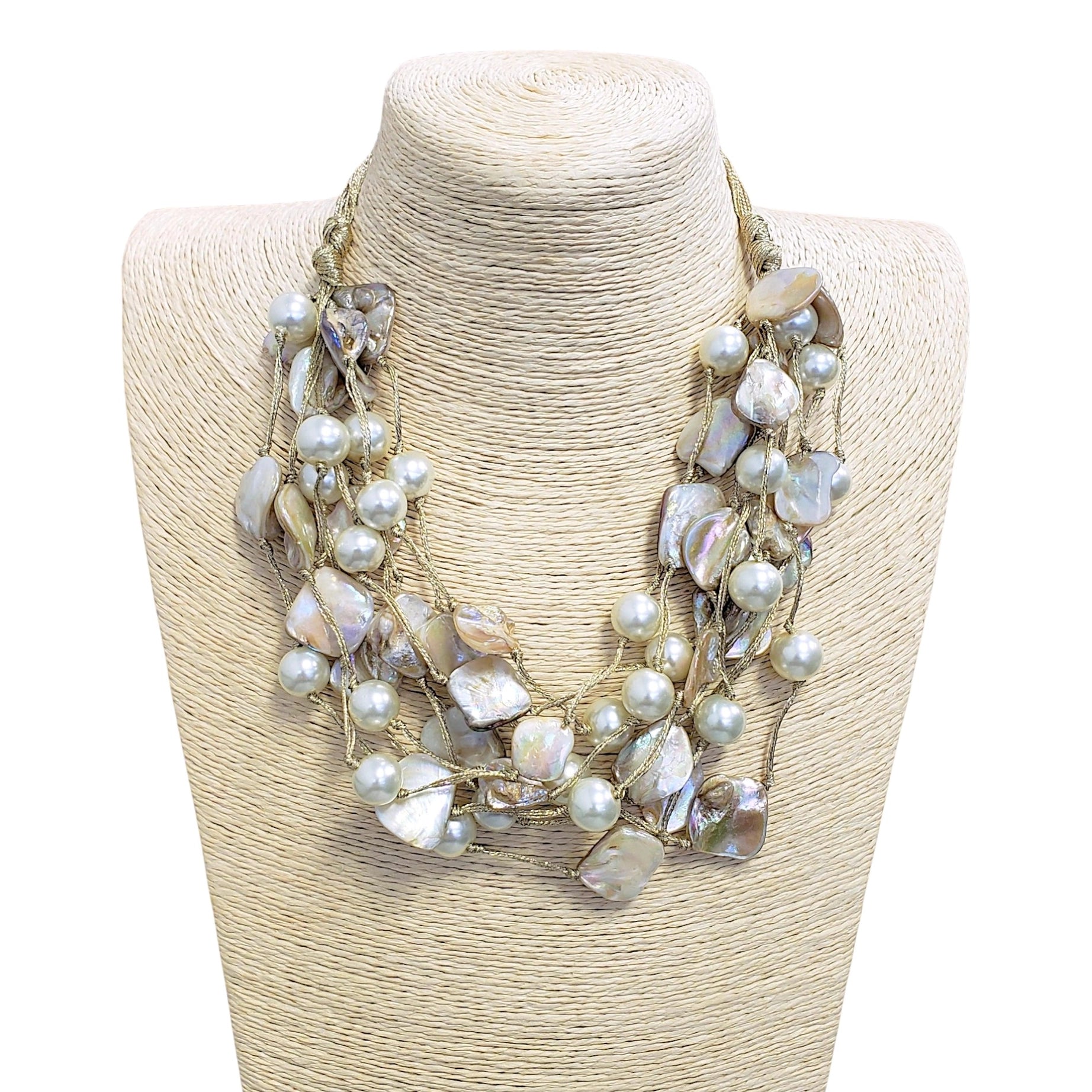 Boho Pearl Necklace