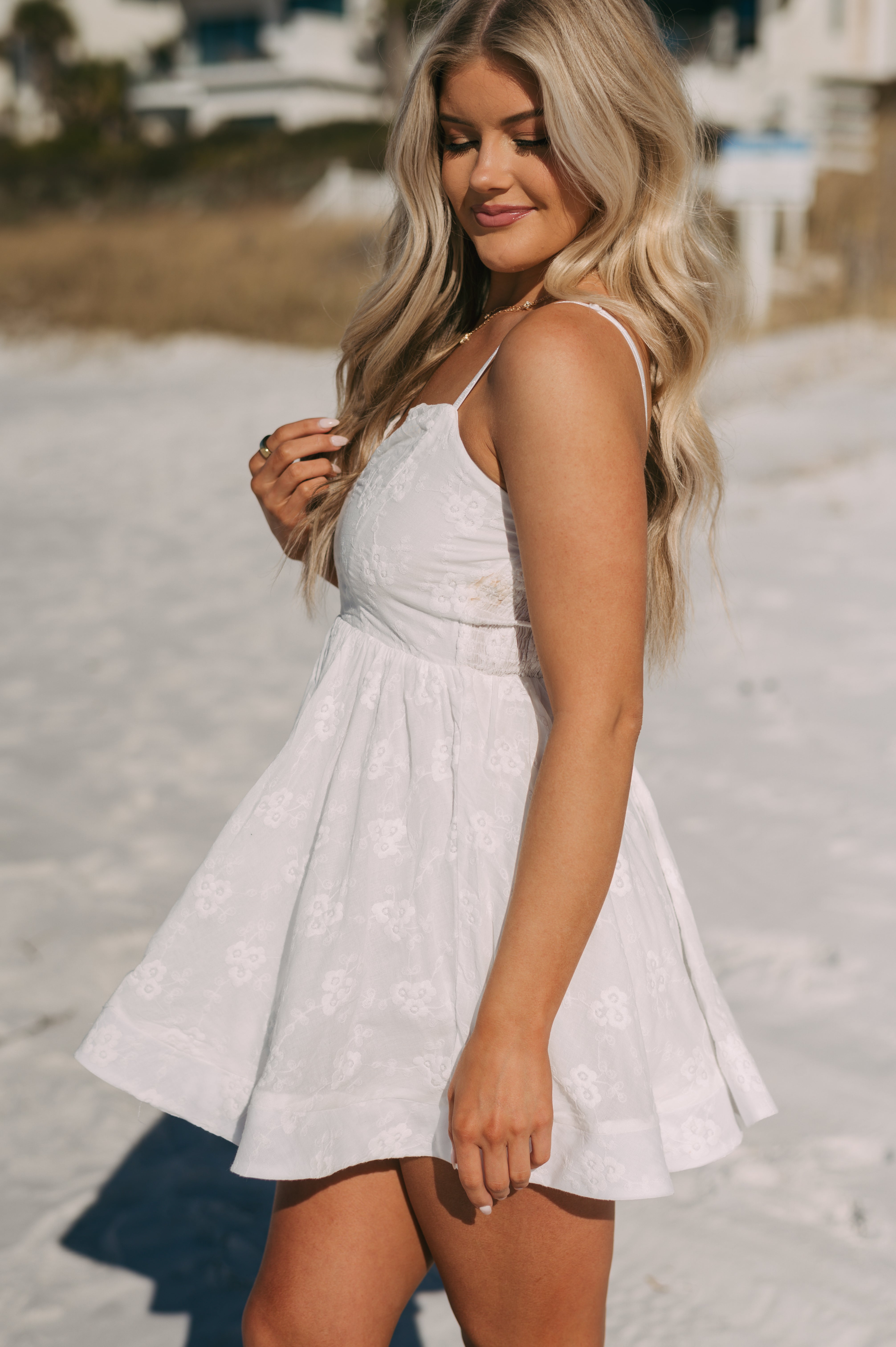 Embroidered sun outlet dress