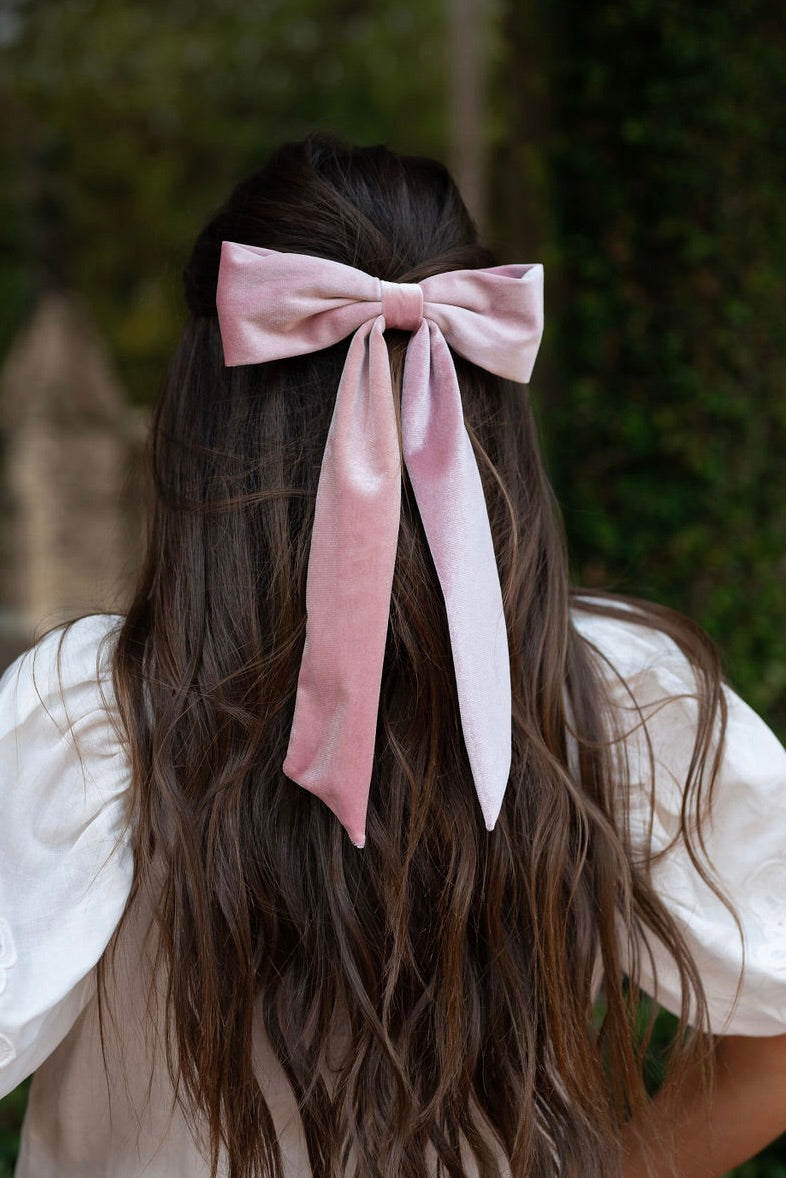 Corinna Hair Bow-Pink