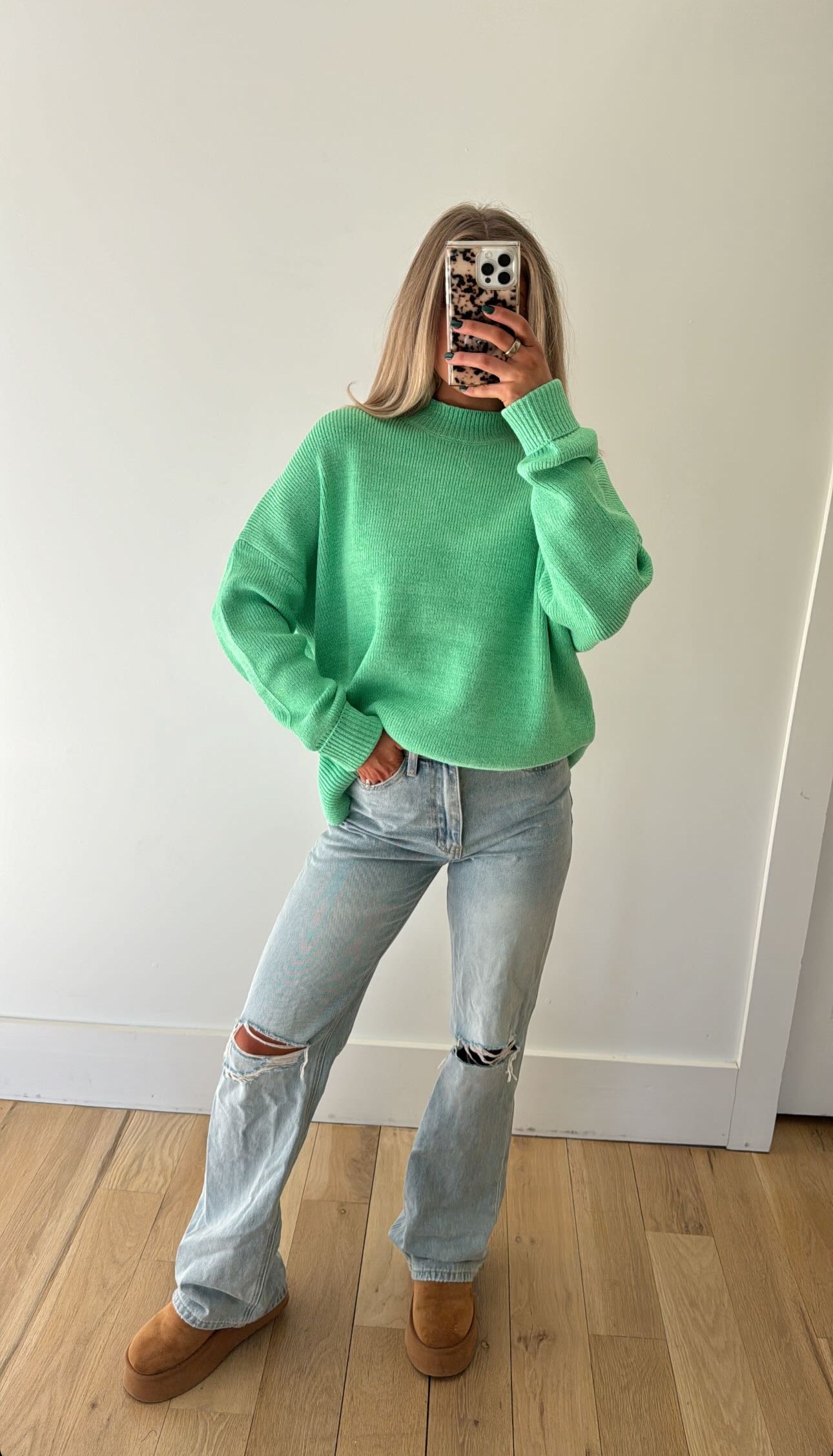 Albany Sweater- Light Green