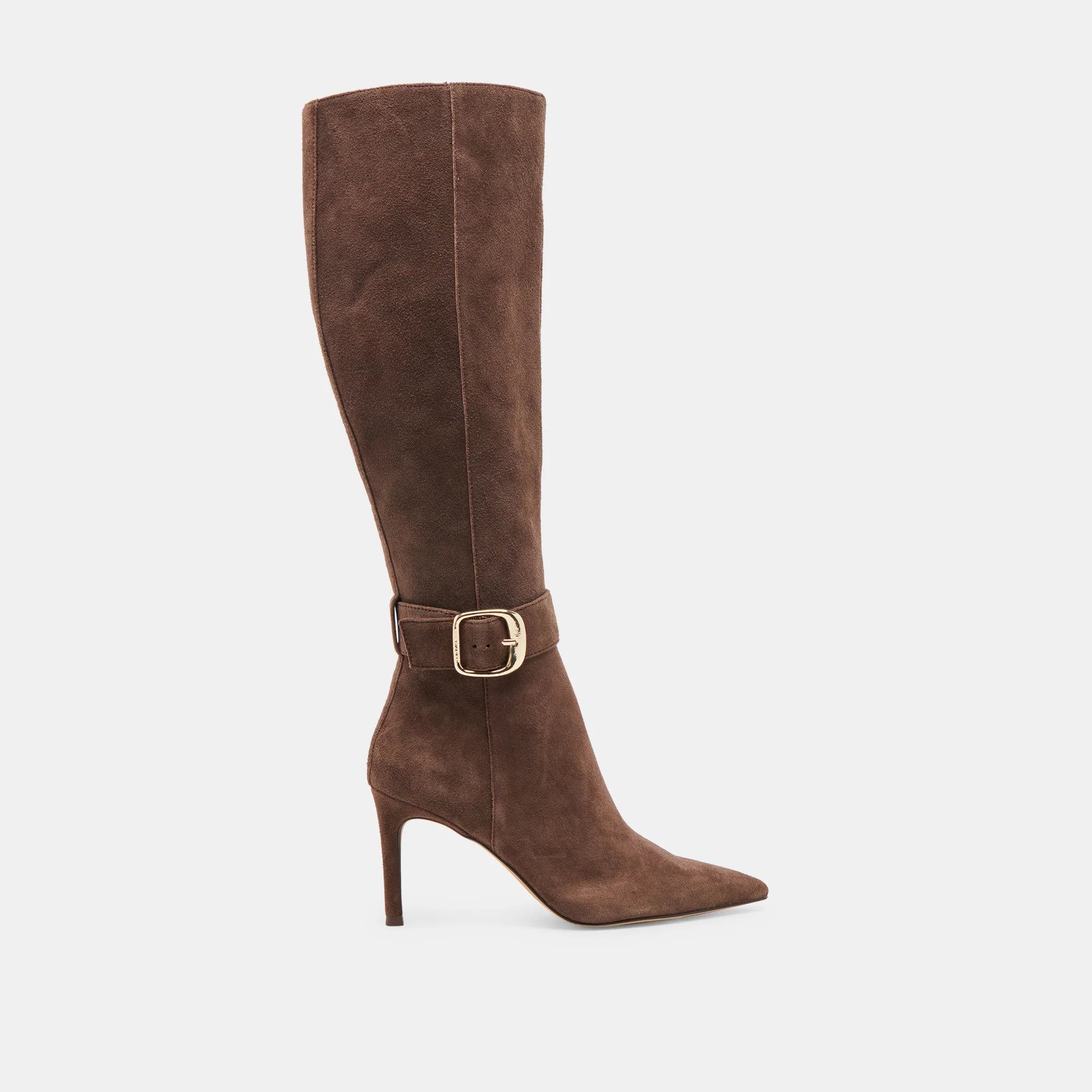 Kinzy Suede Boots-Dark Brown/Dolce Vita