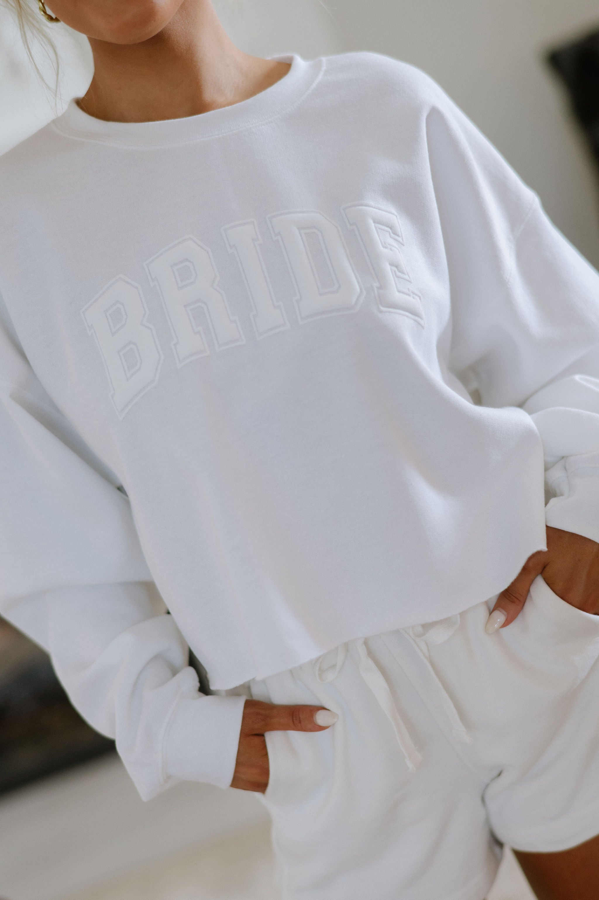 Bride Cropped Sweatshirt