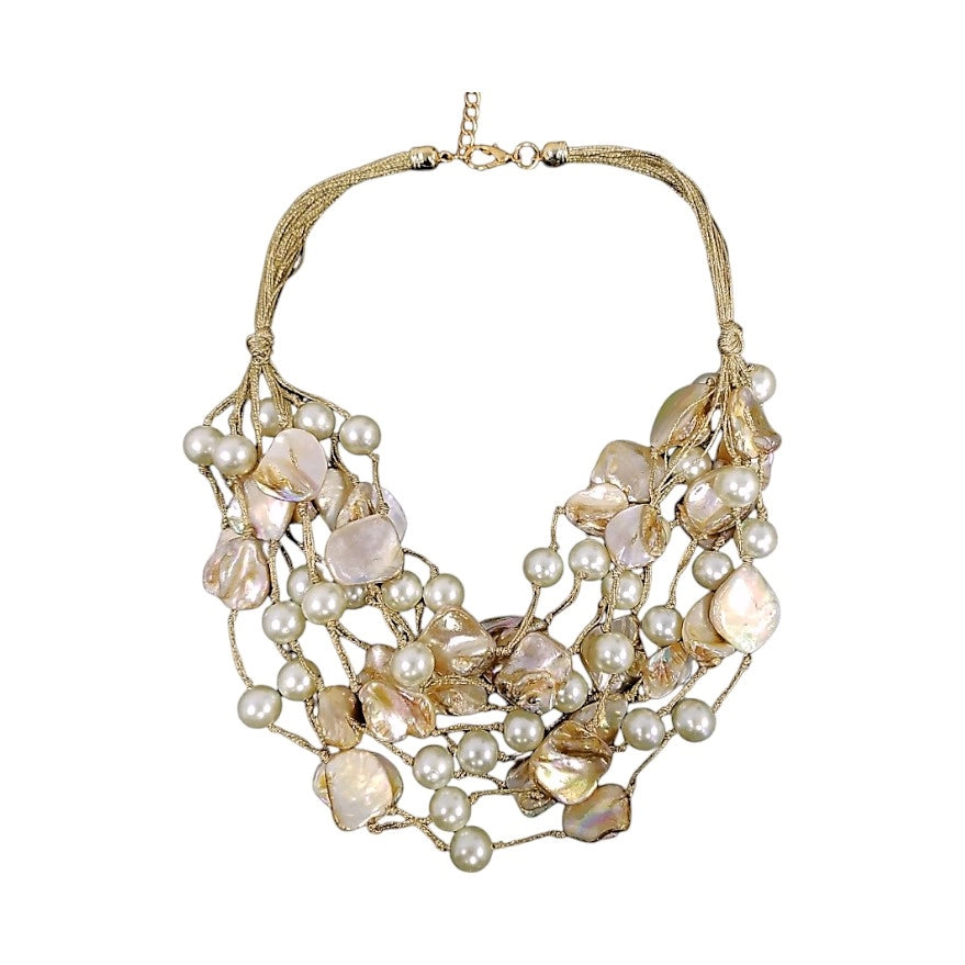 Boho Pearl Necklace