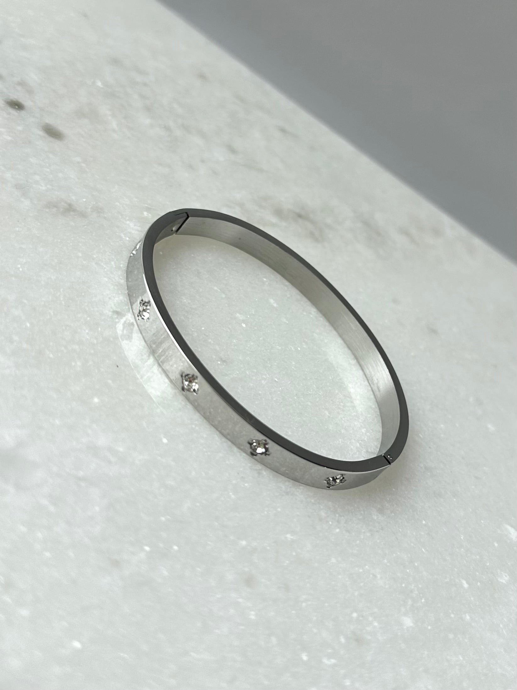 Kemp Bangle Bracelet- Silver