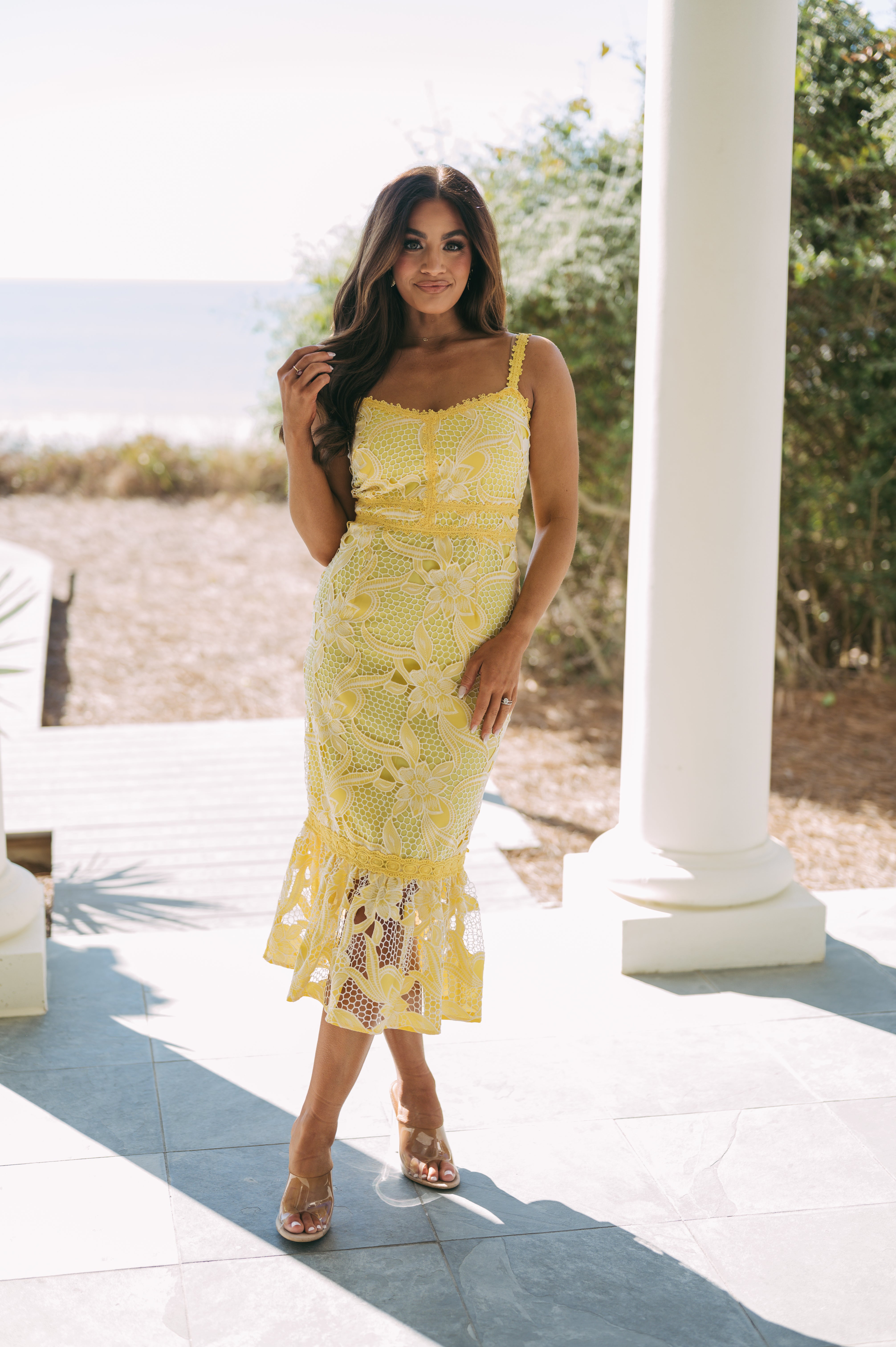 Mustard Lace Dress