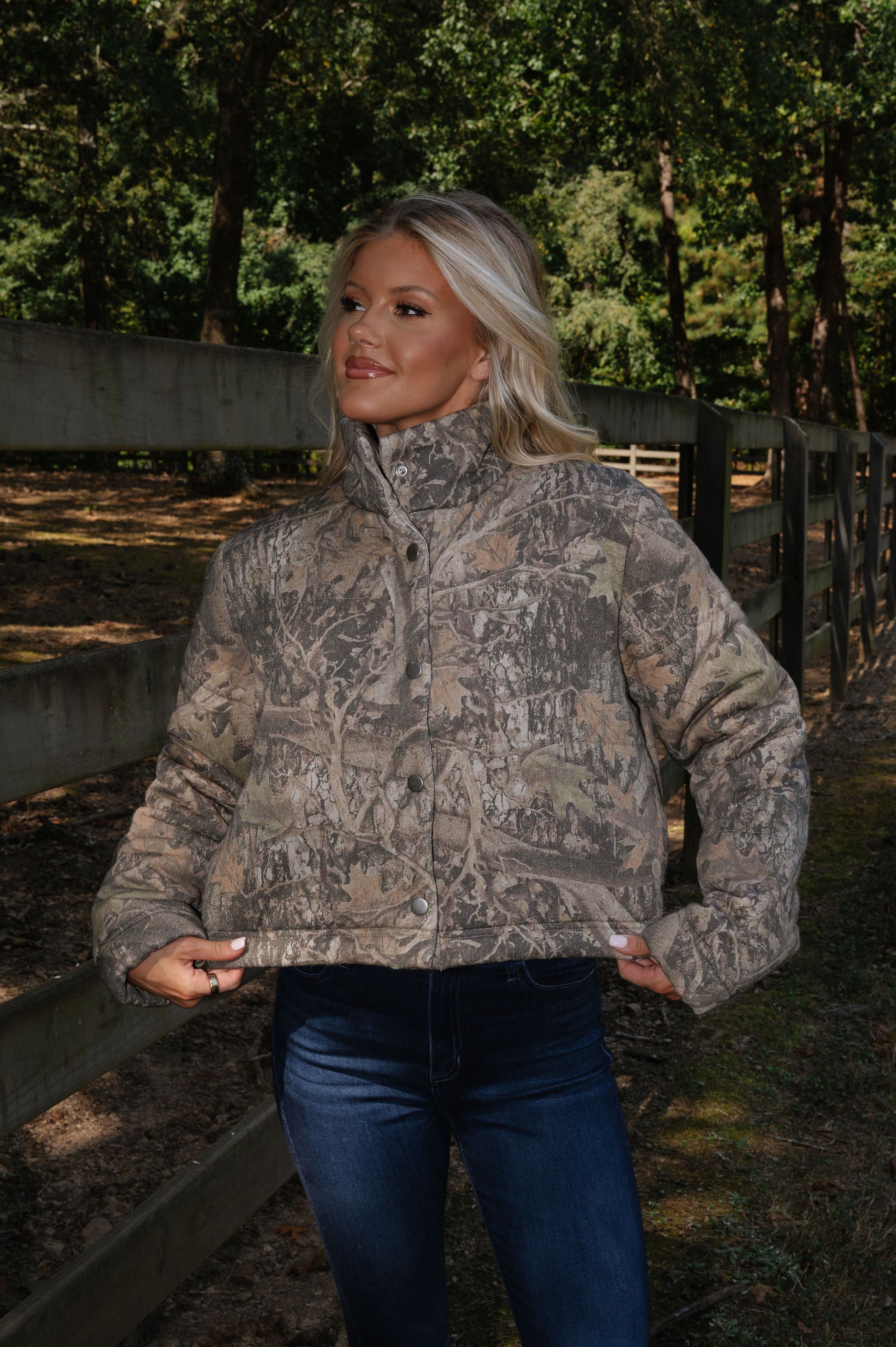 PRE ORDER// Camo Puffer Jacket