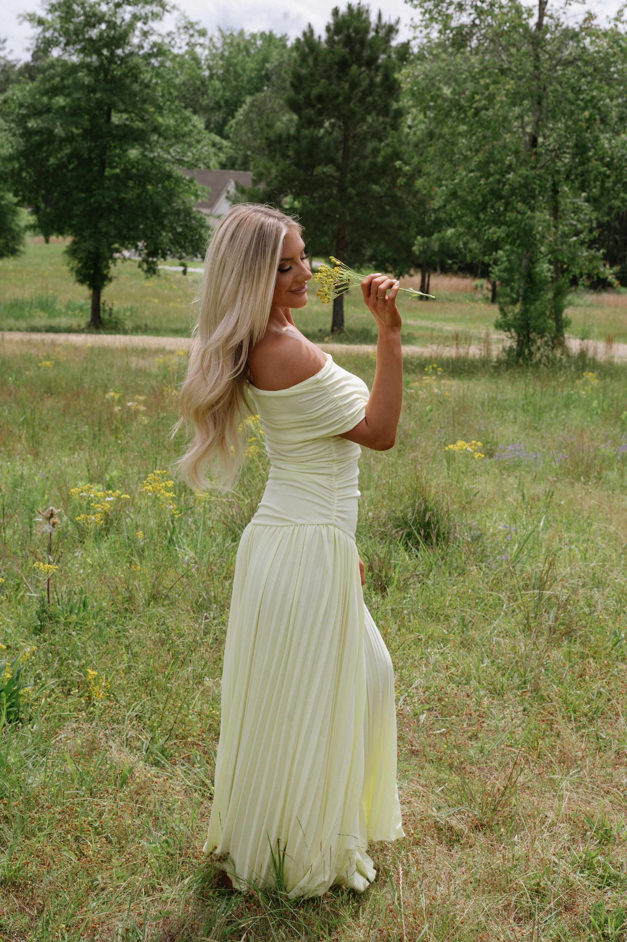 Elina Drop Dress-Butter