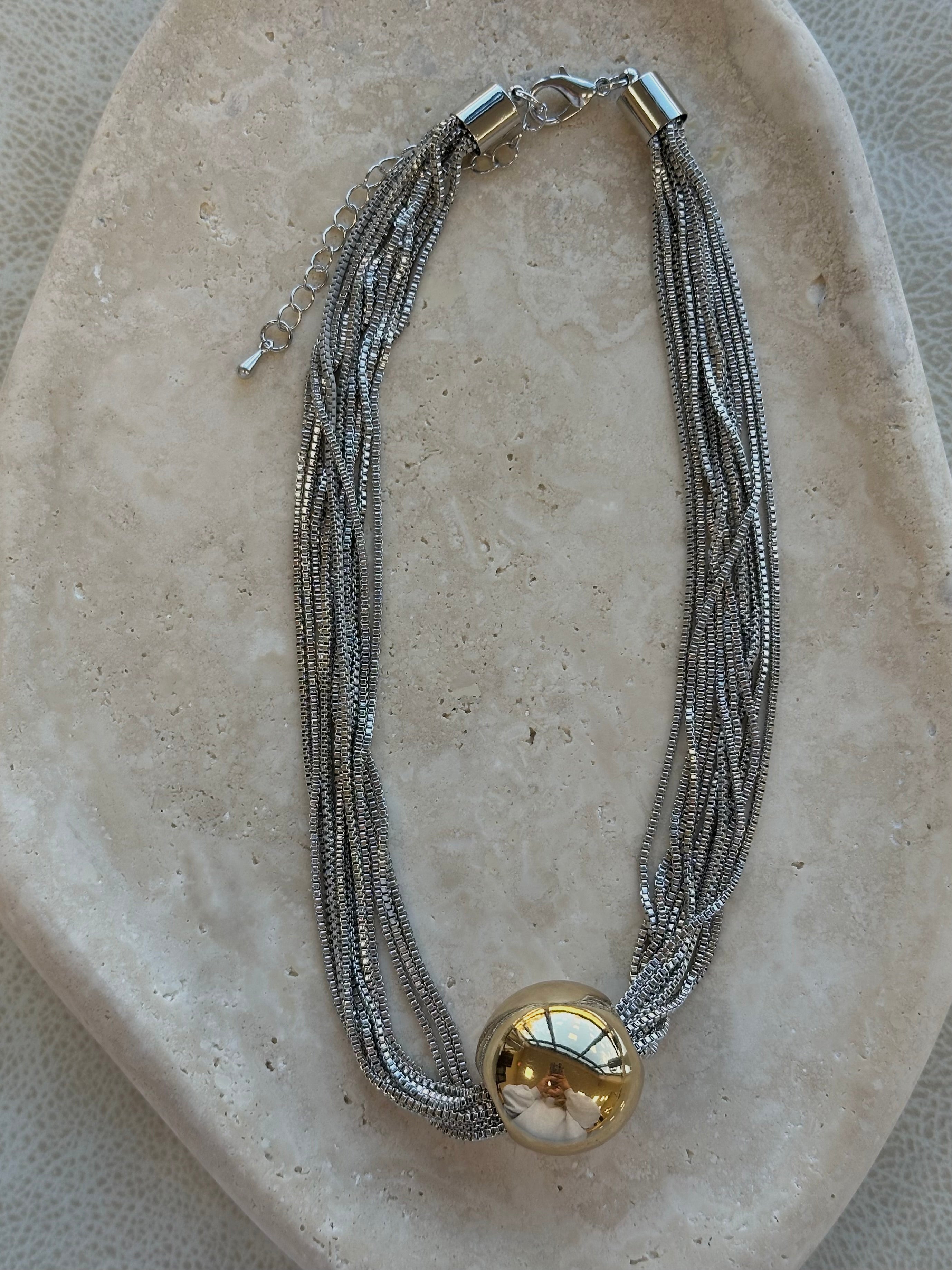 Montel Necklace-Gold Mix