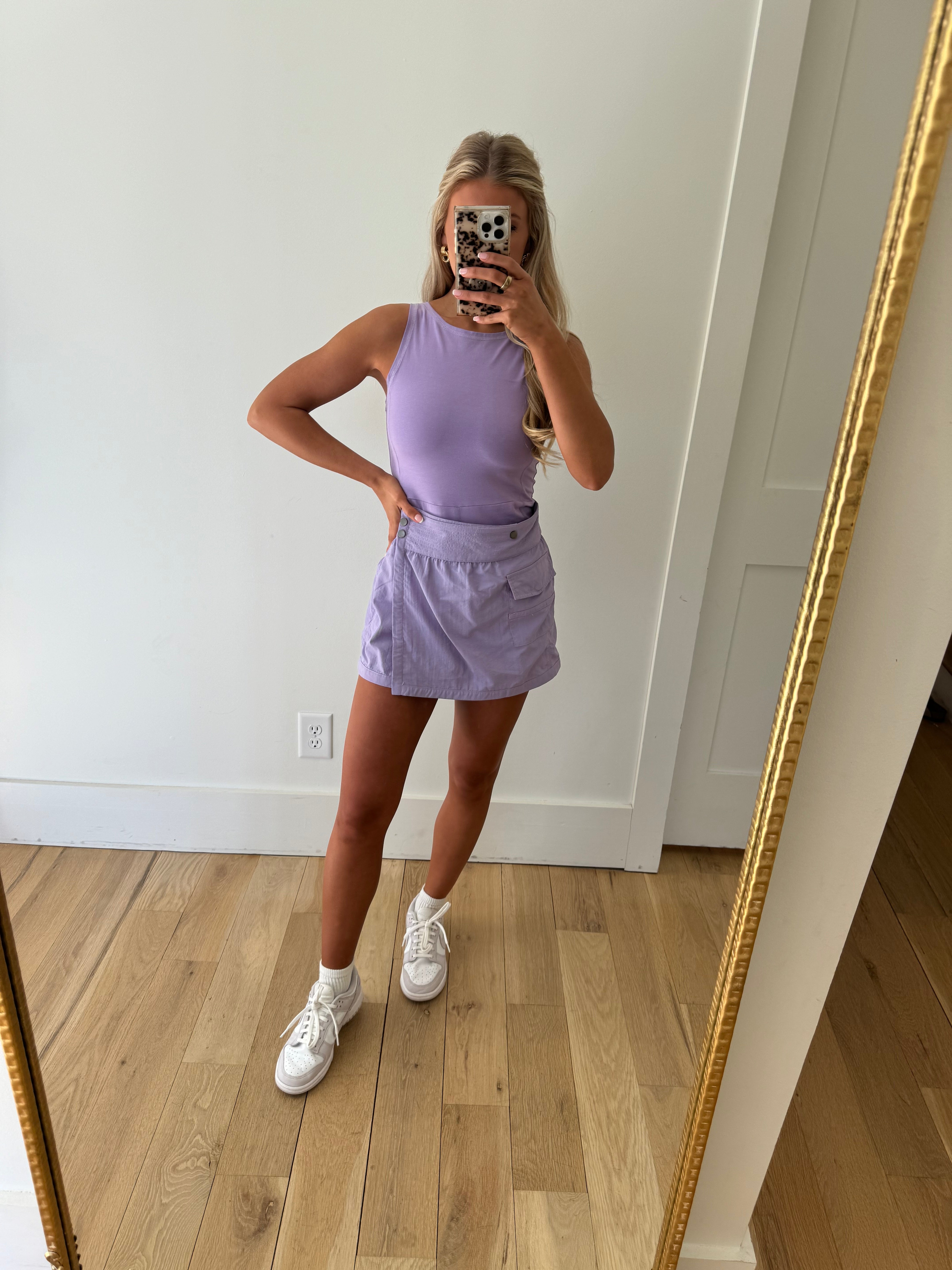 Motion Exposed Back Dress-Lavender