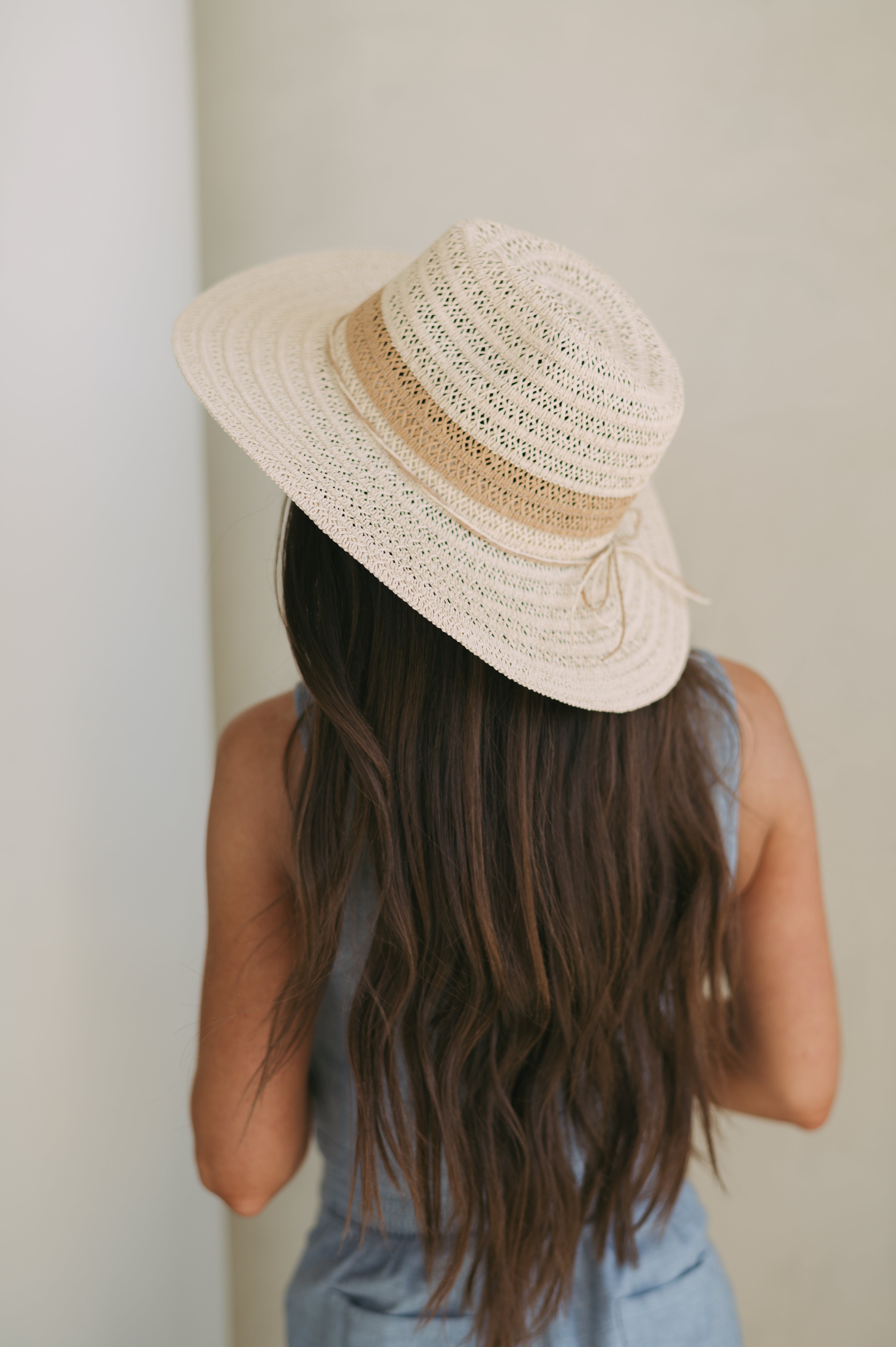 Straw Braided Sun Hat-Ivory//DOORBUSTER