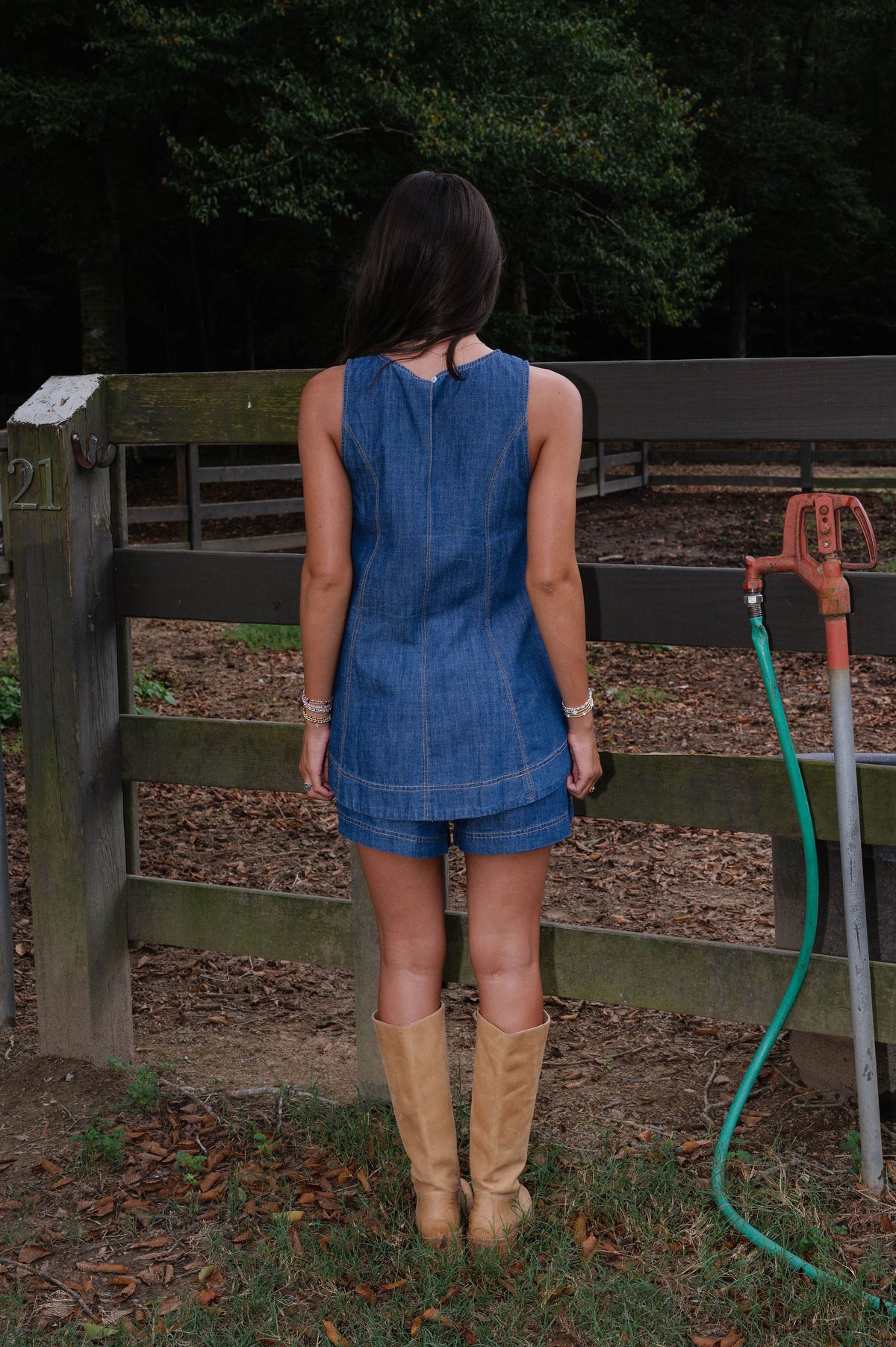Maggie Short Set-Indigo