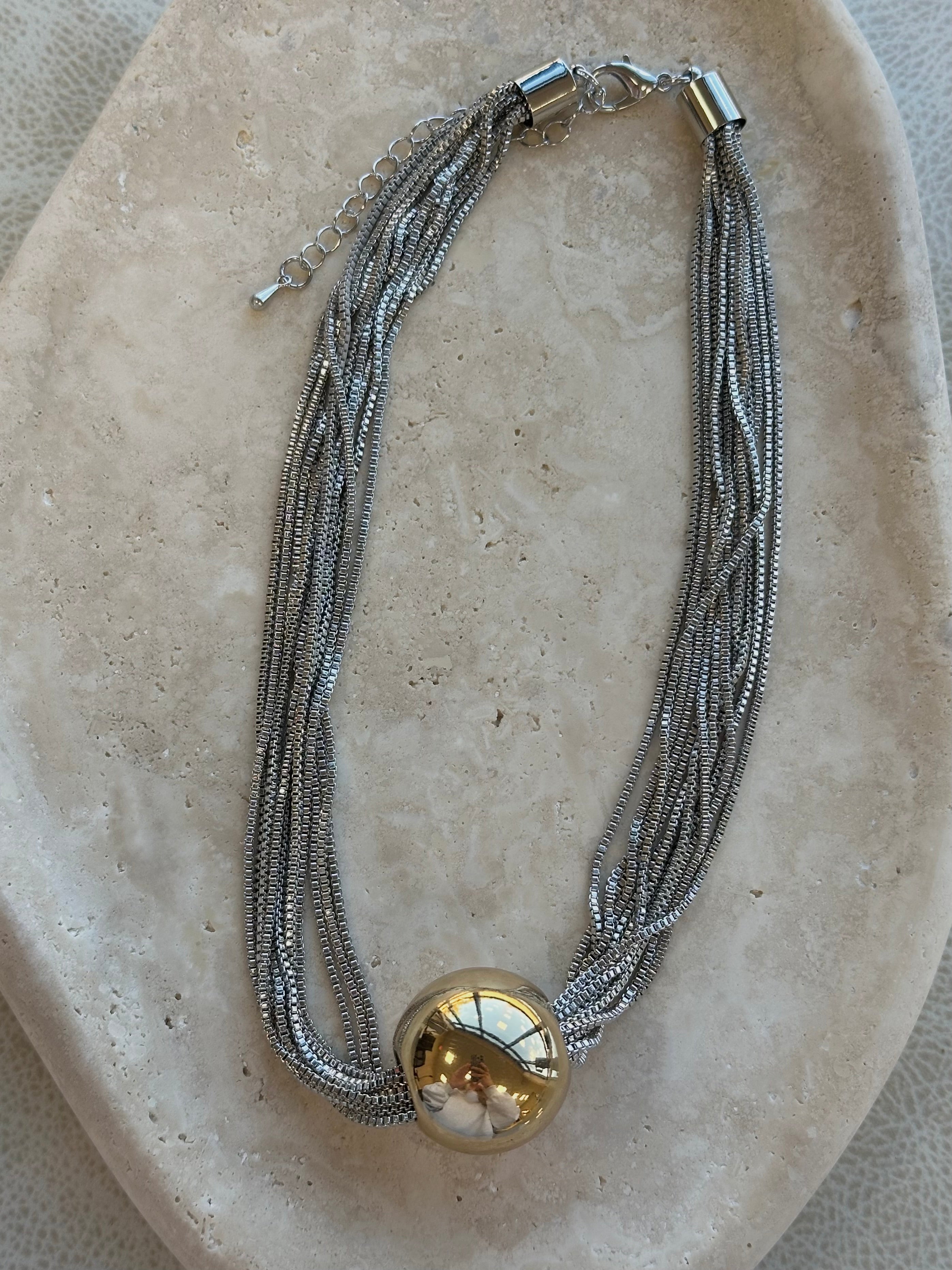 Montel Necklace-Gold Mix