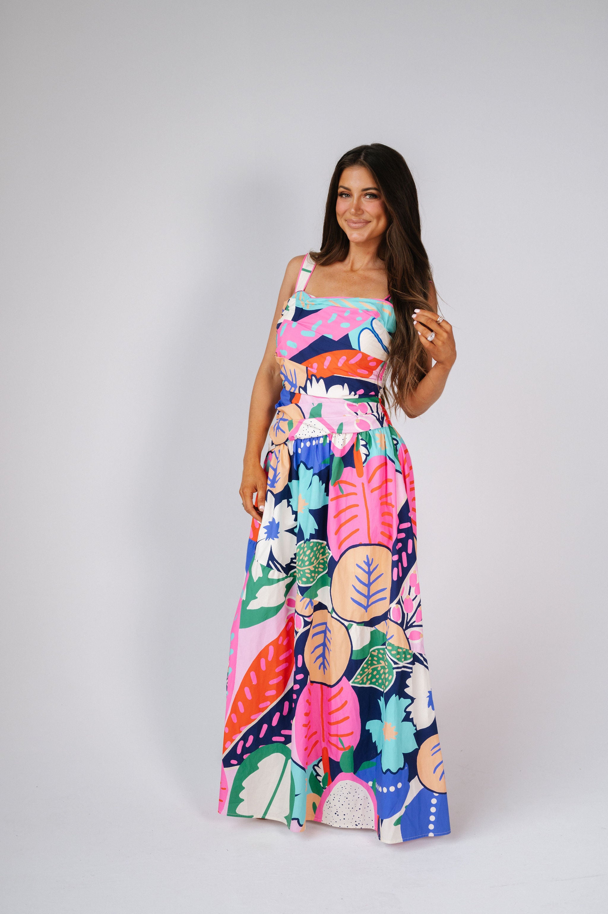 Parker Mixed Print Maxi Dress