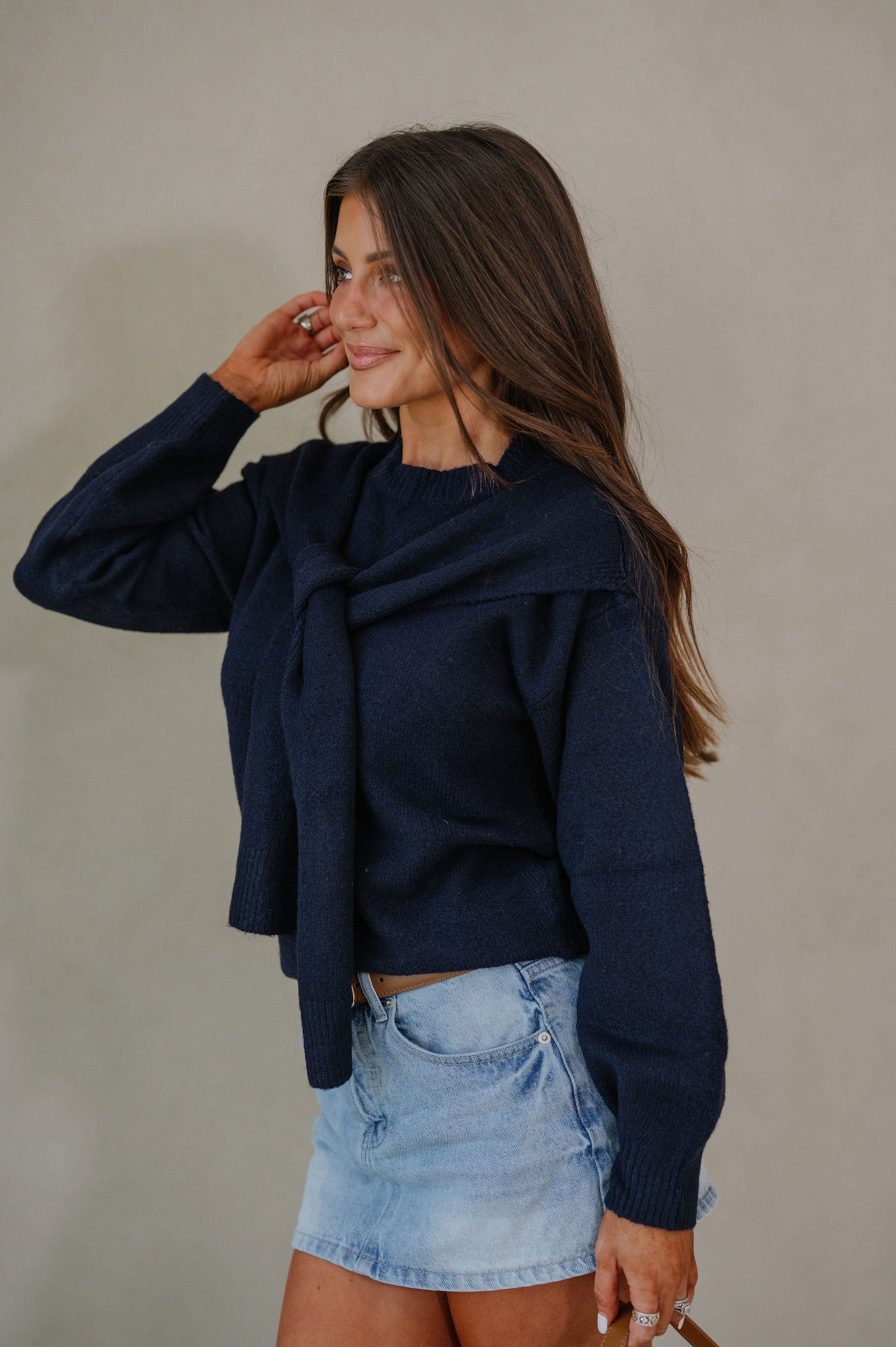 Beau Sweater-Navy