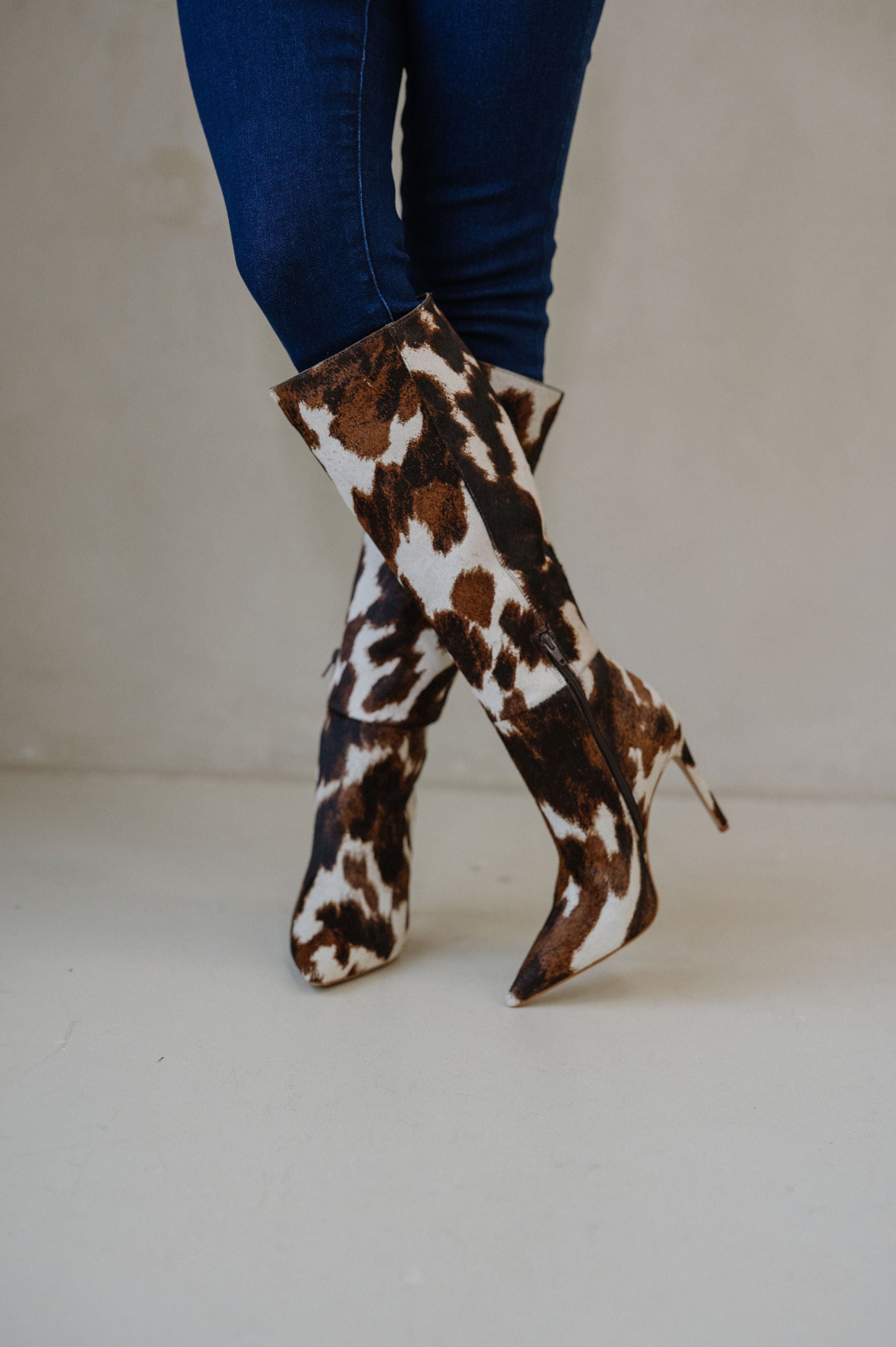 Nitro Stiletto Boots-Cow