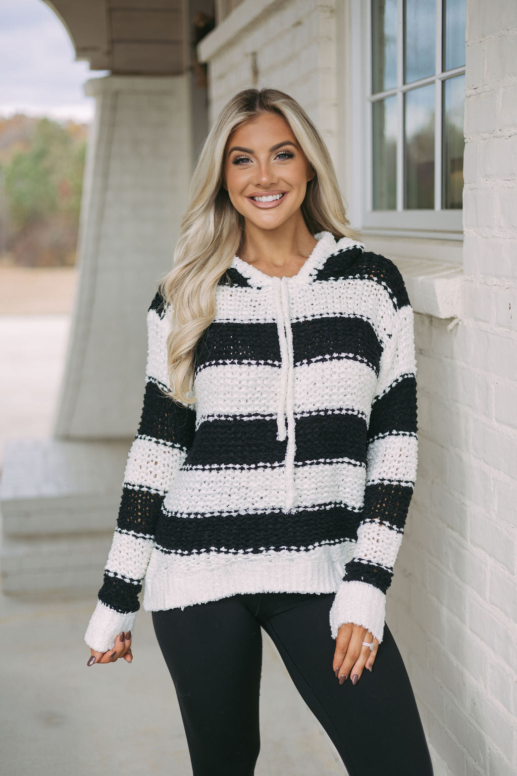 Striped Hooded Sweater