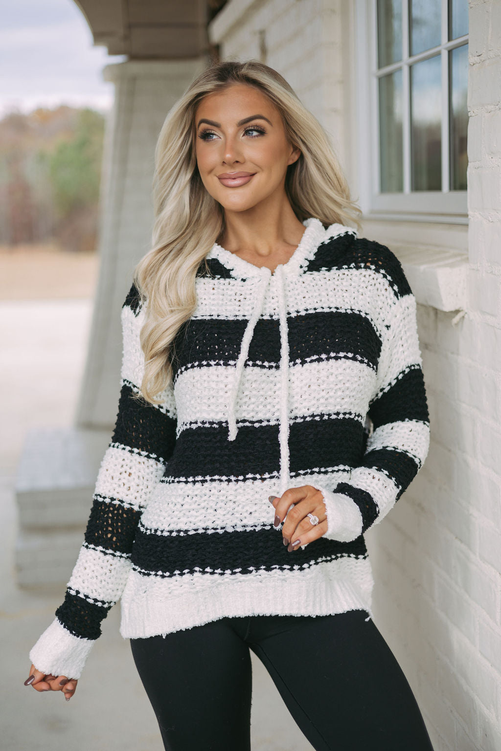 Striped Hooded Sweater