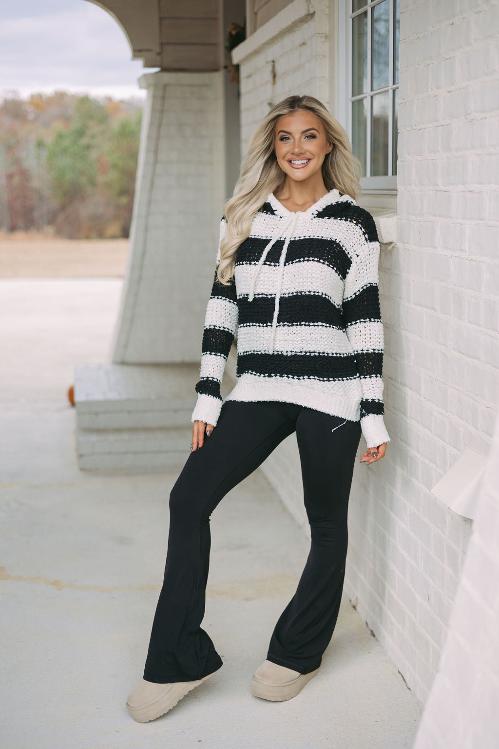 Striped Hooded Sweater