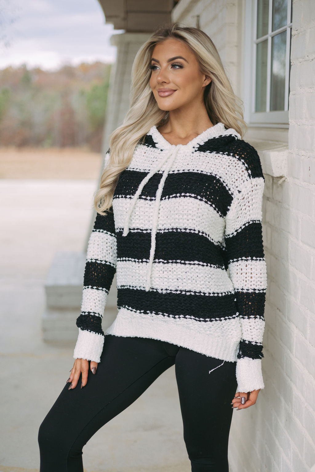 Striped Hooded Sweater