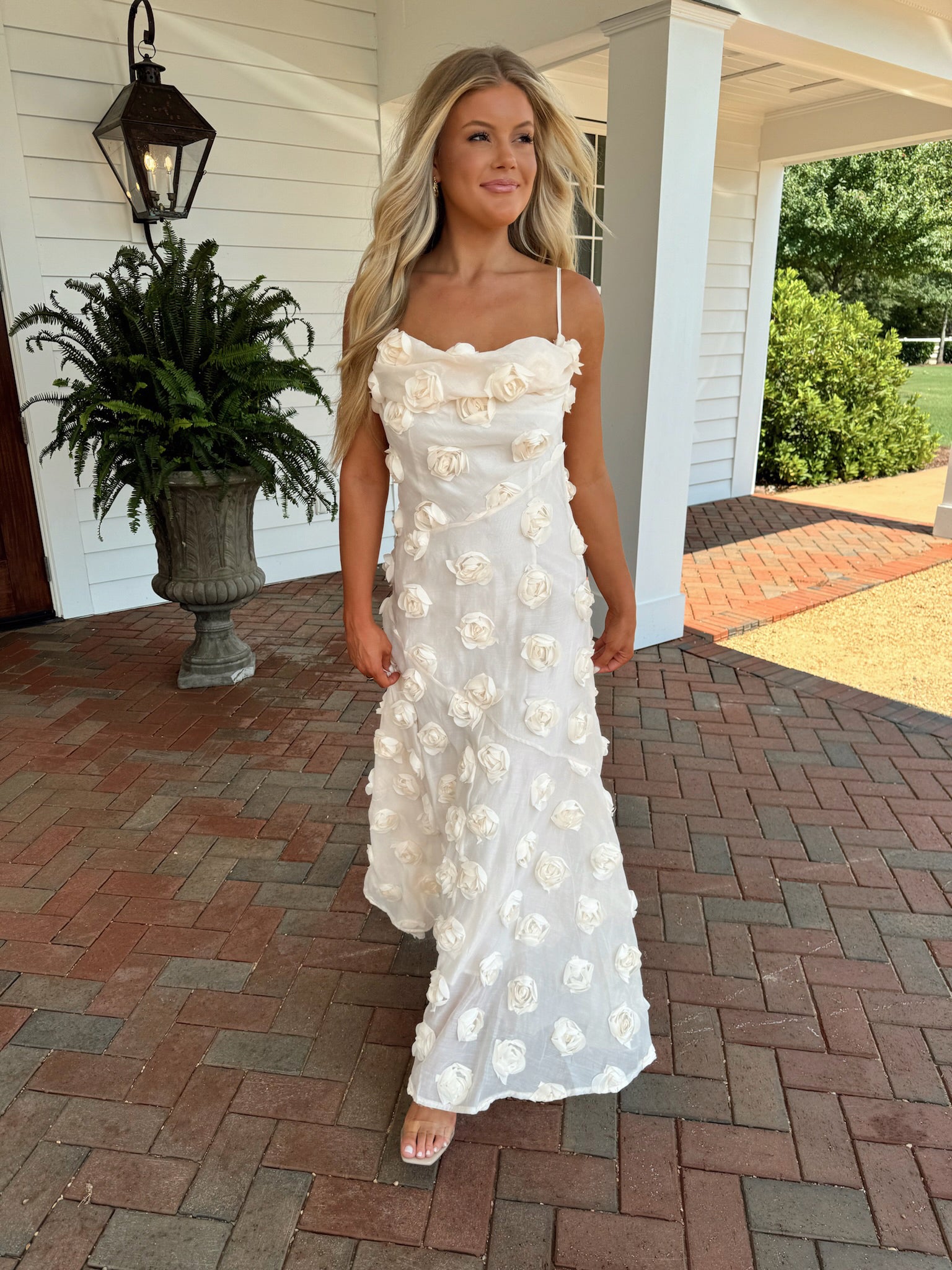 Blossom Maxi Dress- Cream