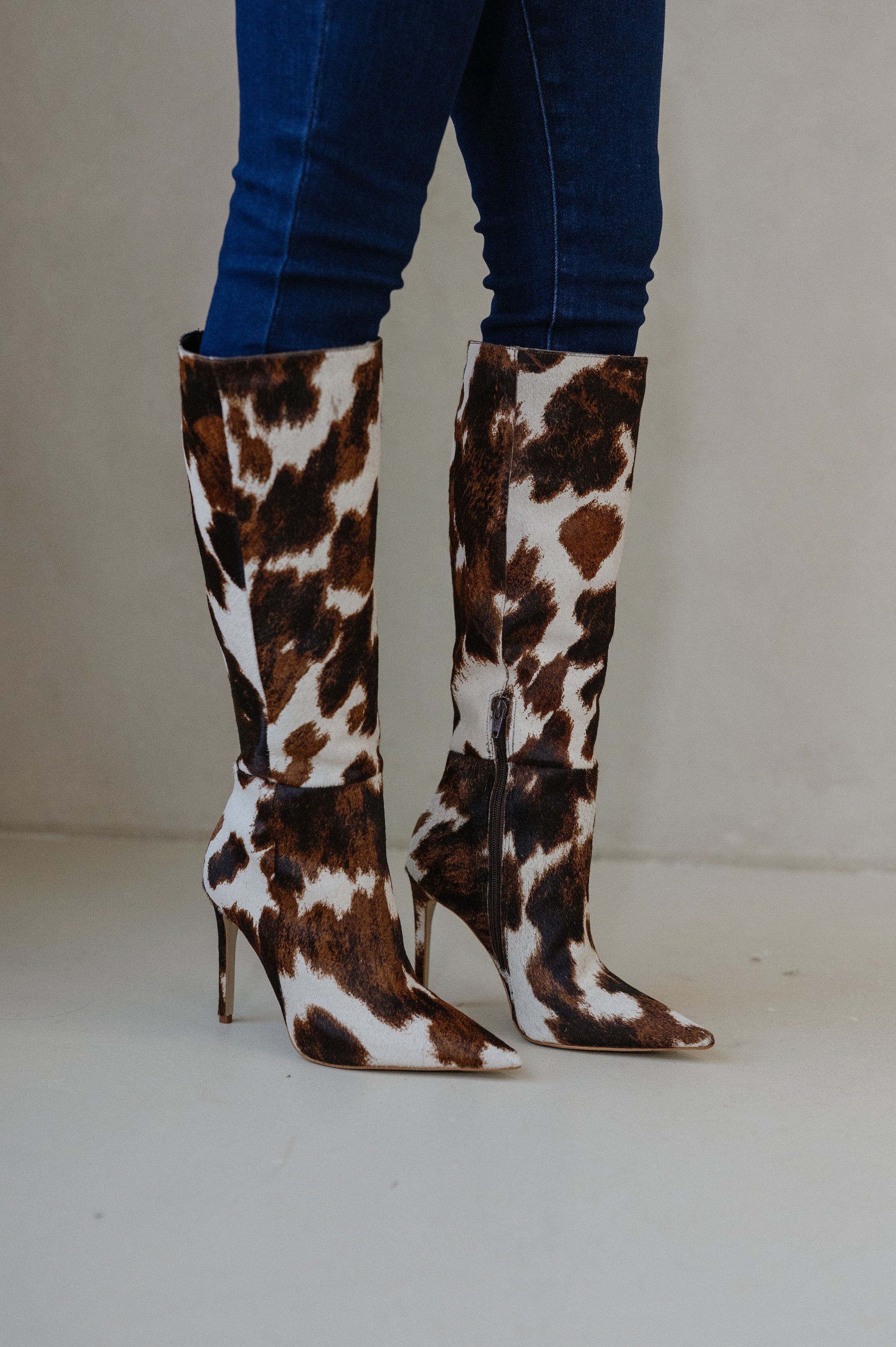Nitro Stiletto Boots-Cow